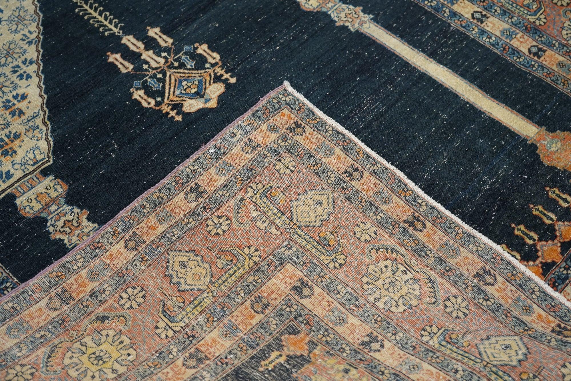 Tappeto Tabriz antico 4'5'' x 5'9'' in vendita 4
