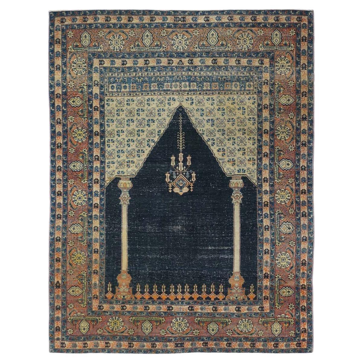 Alfombra Tabriz Antigua 4'5'' x 5'9''