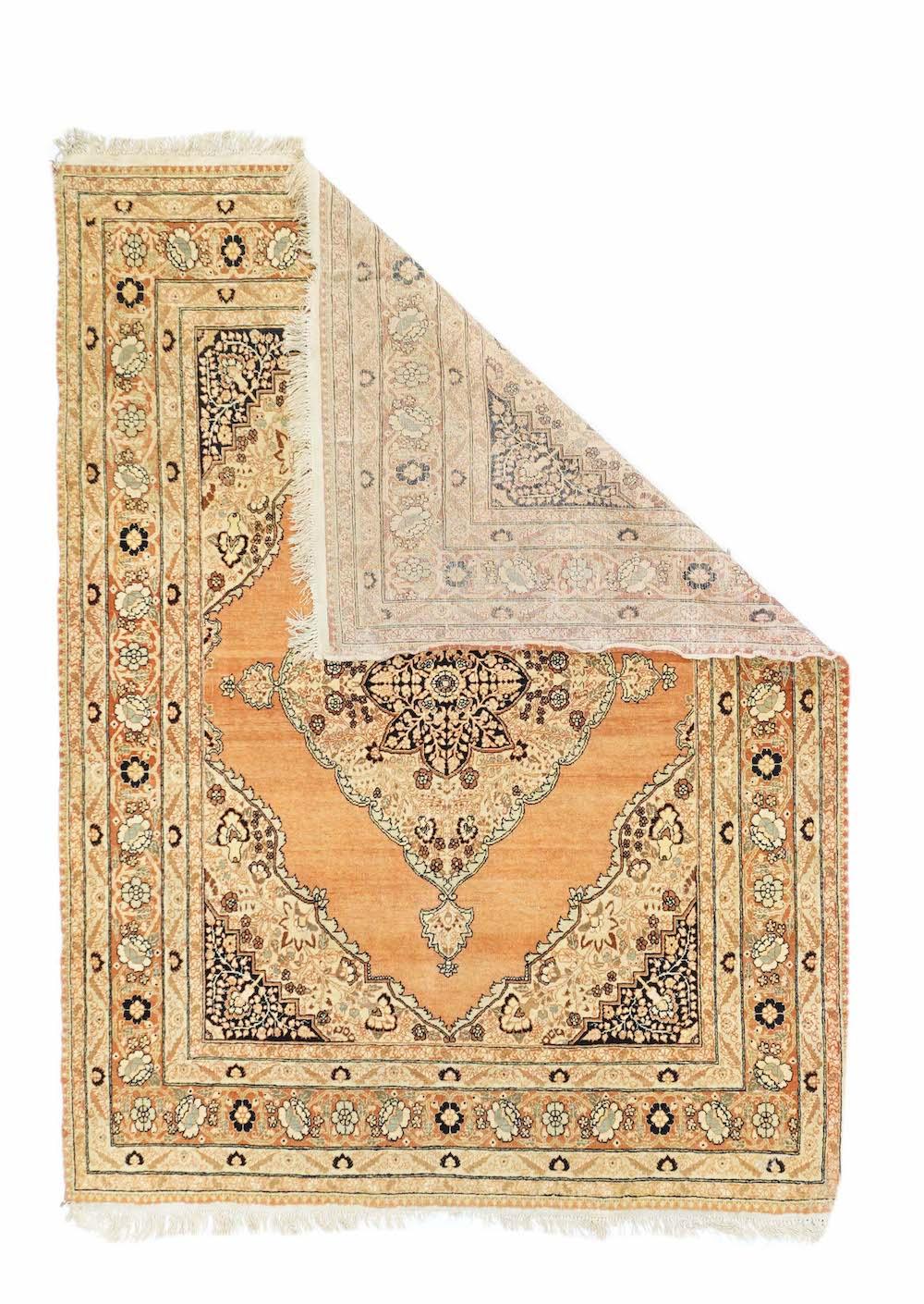 Antique Tabriz Rug 4'5'' x 6'0''. 