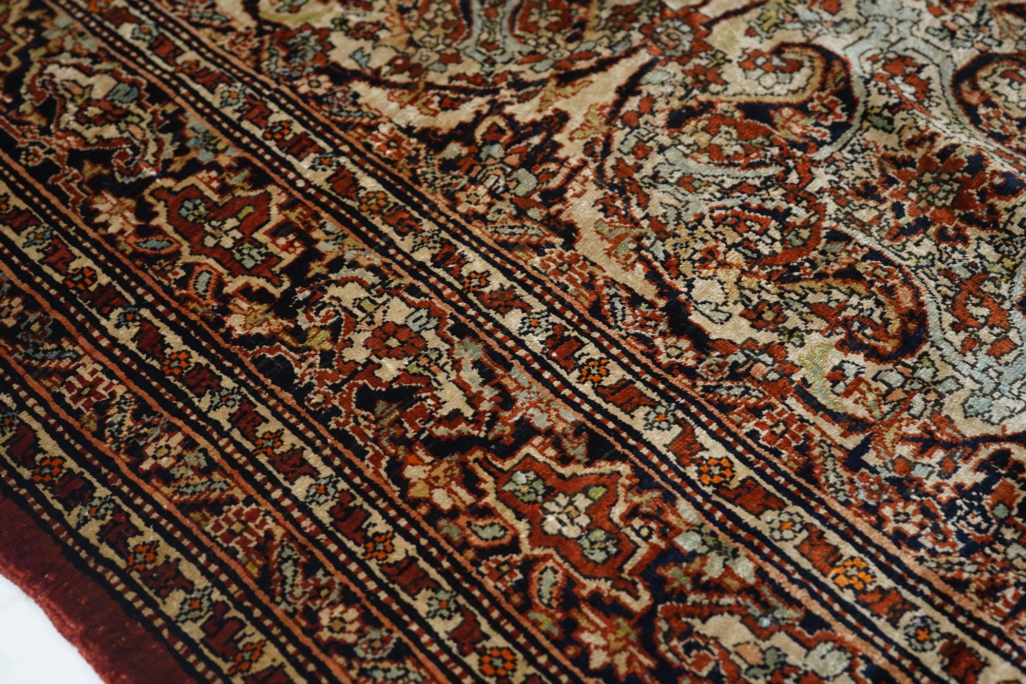 Antique Tabriz Rug  In Good Condition For Sale In New York, NY
