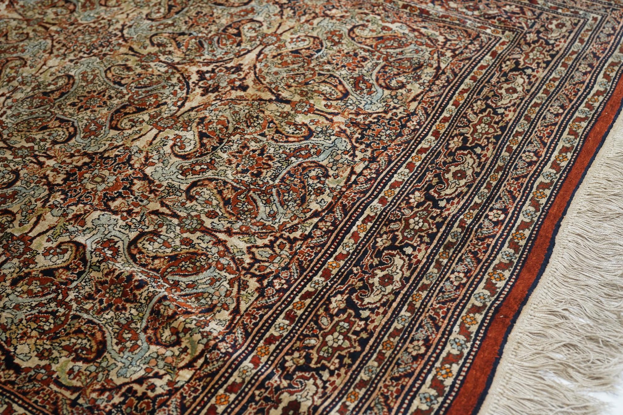 Late 19th Century Antique Tabriz Rug  For Sale