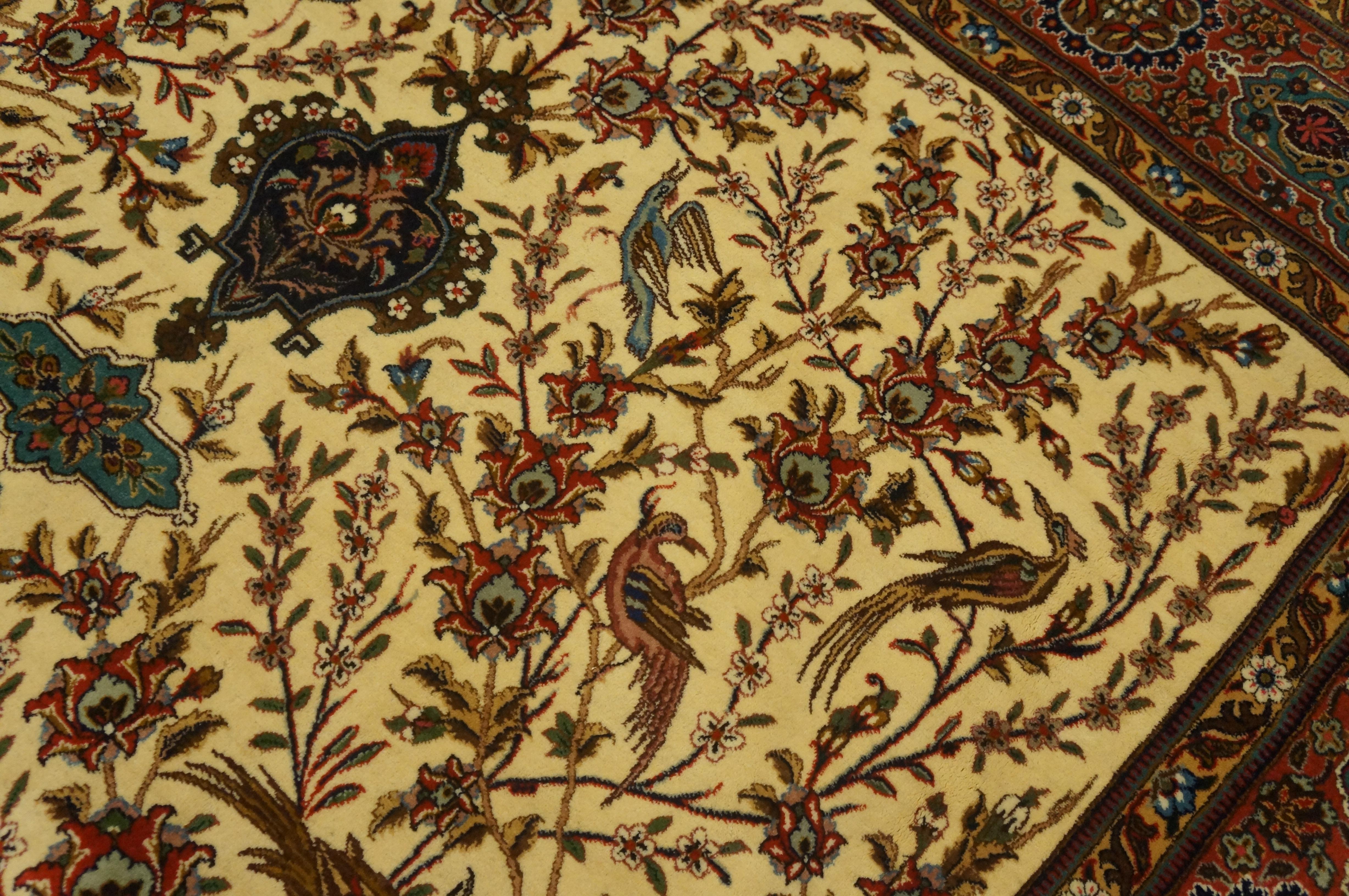 Hand-Knotted Antique Tabriz Rug  5'9