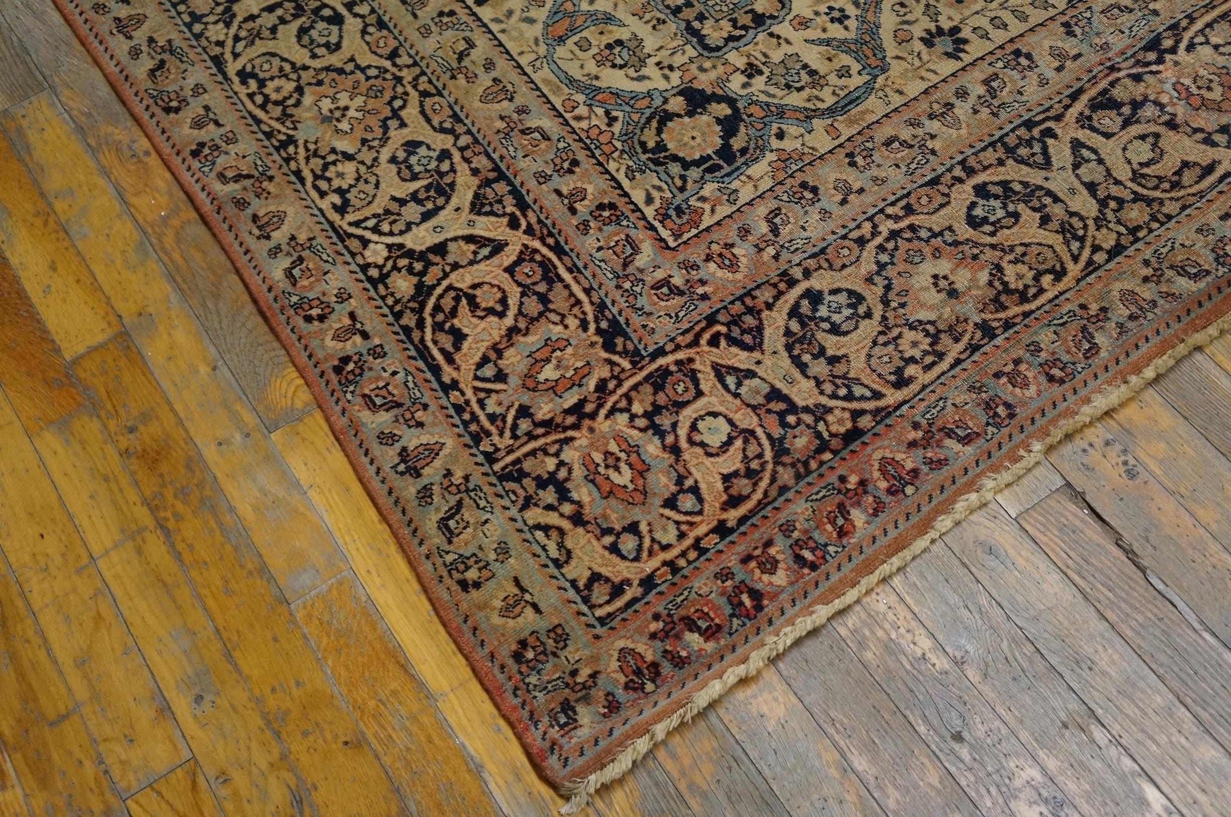 19th Century Persian Tabriz Haji Jalili Carpet ( 8' x 11'8