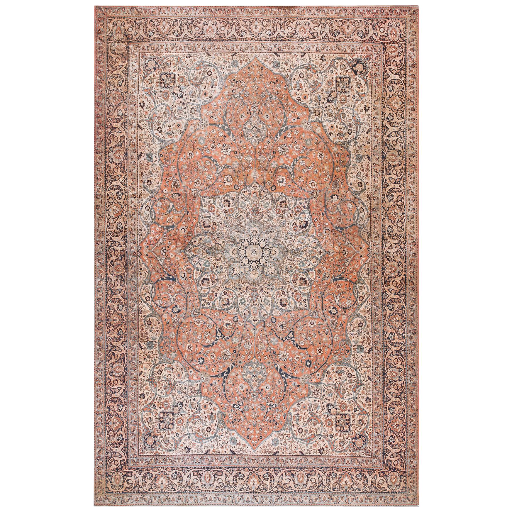 Tappeto persiano Tabriz Haji Jalili del 19° secolo ( 8' x 11'8" - 245 x 355 )