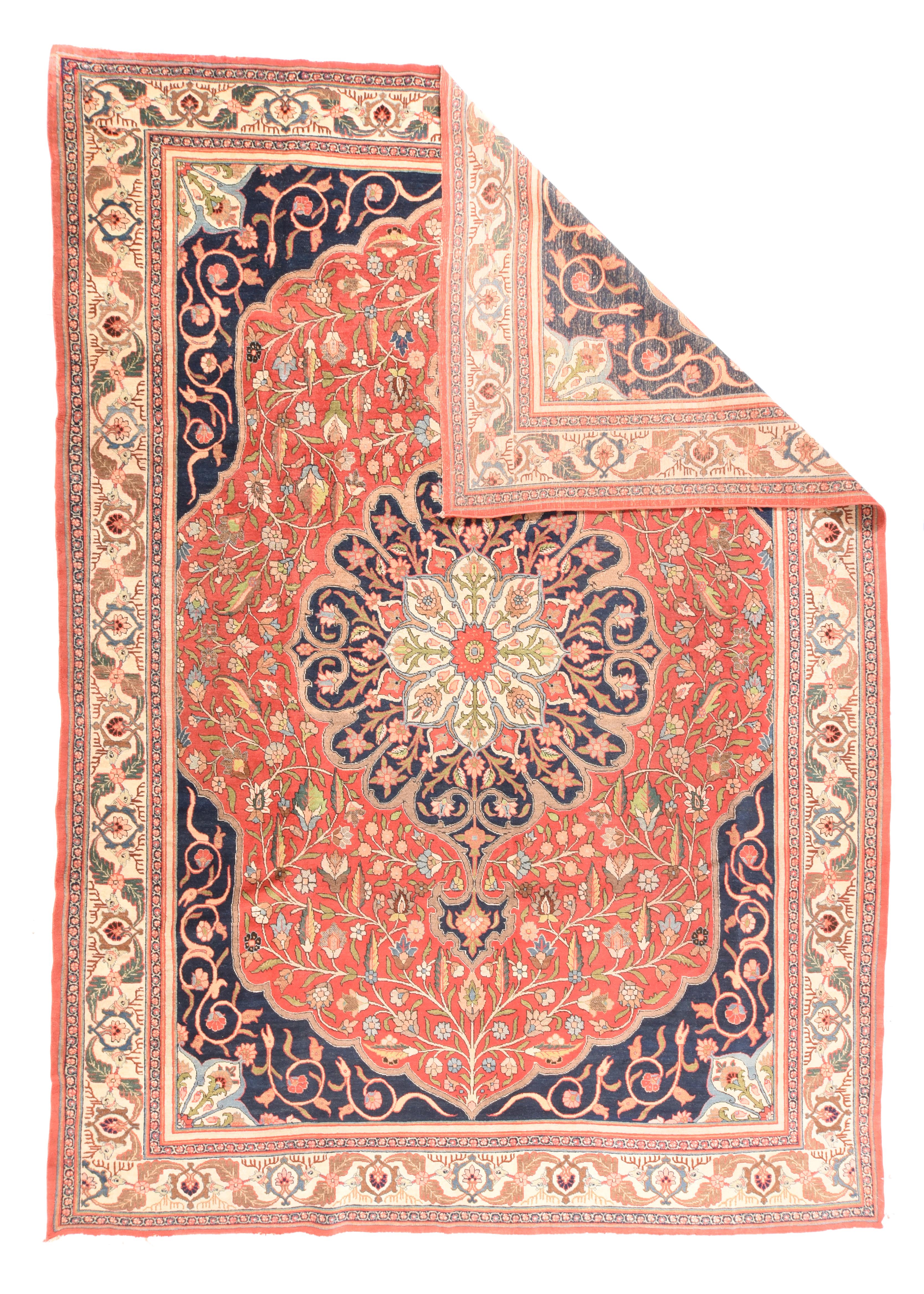 Antique Tabriz Rug 8'6'' x 11'6''. This archetypal, magnificently characteristic NW Persian city carpet comes from the best period of Tabriz weaving It shows a 