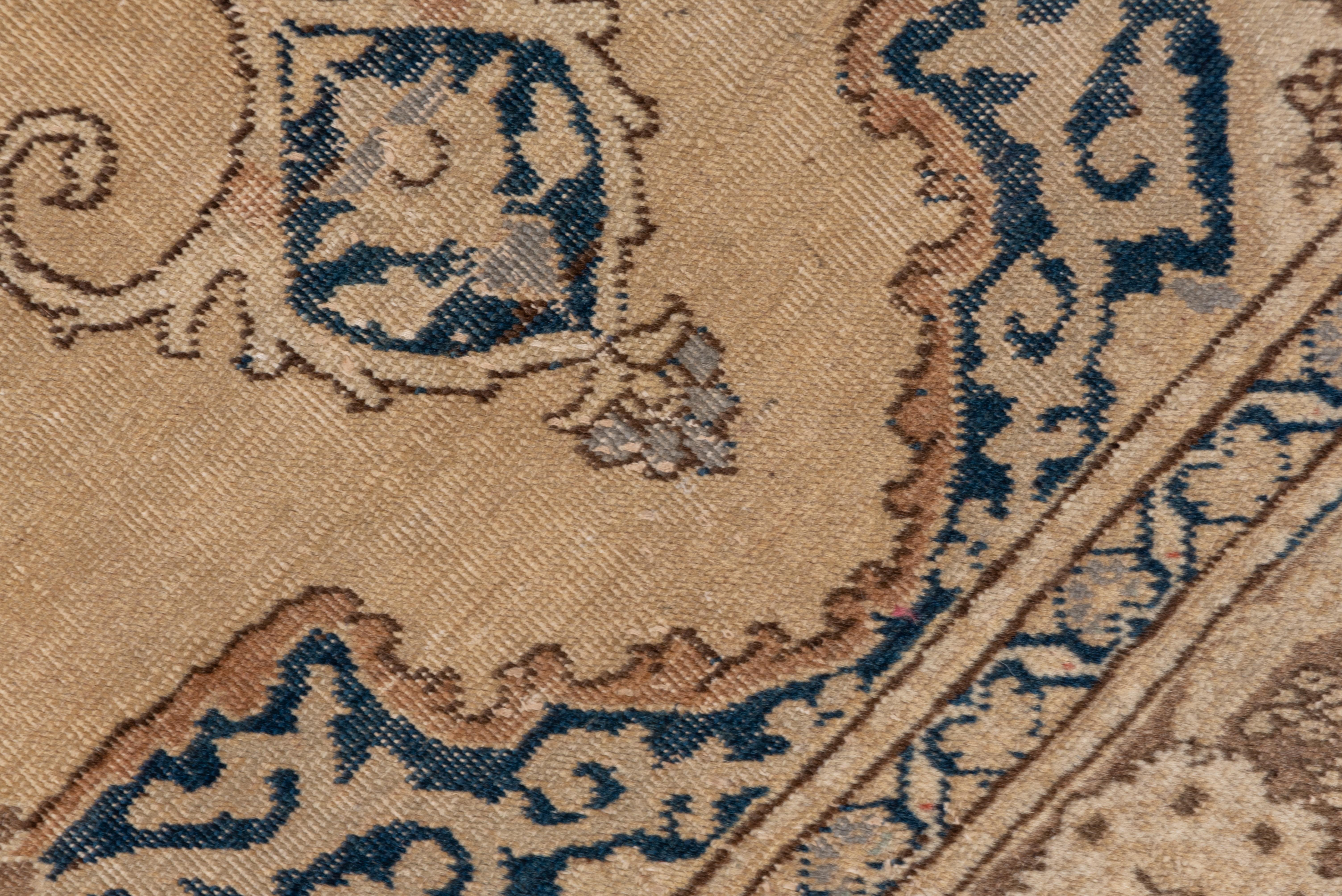 Hand-Knotted Antique Tabriz Rug, Bookcover Style For Sale