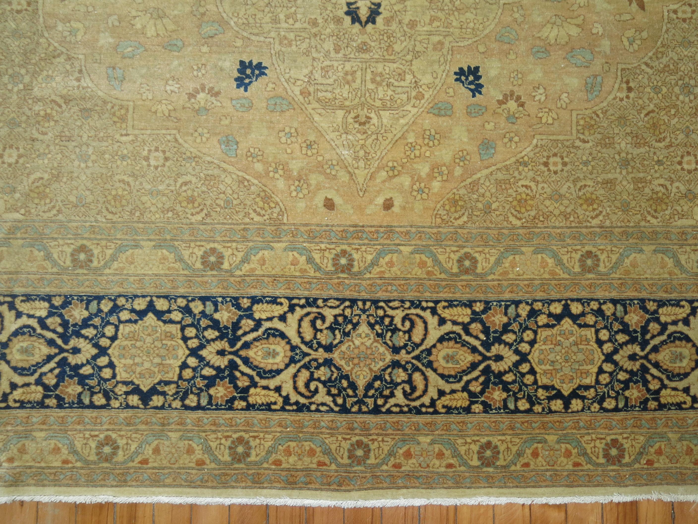 Antique Tabriz Rug For Sale 8