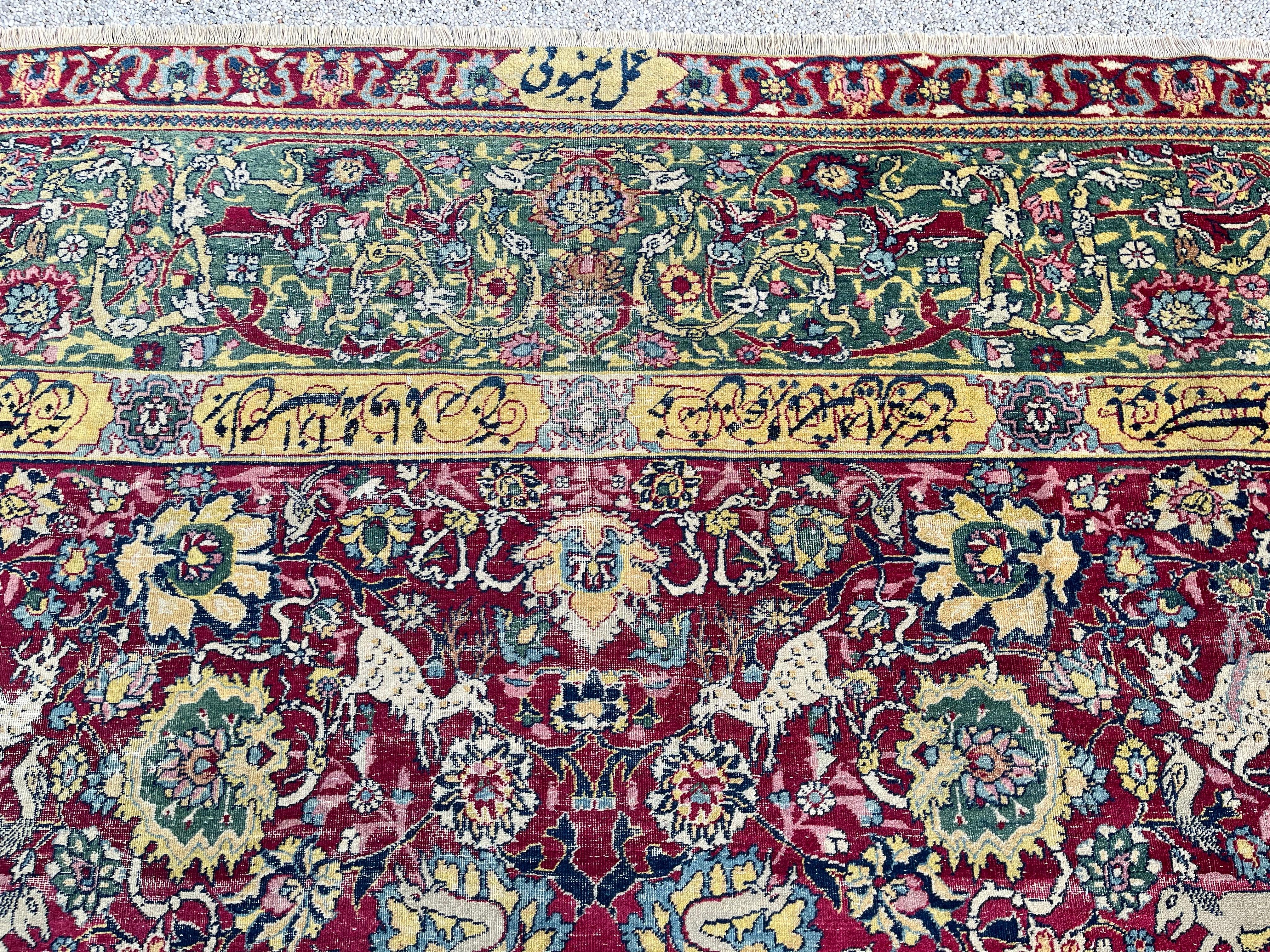 Antique Tabriz Rug For Sale 11