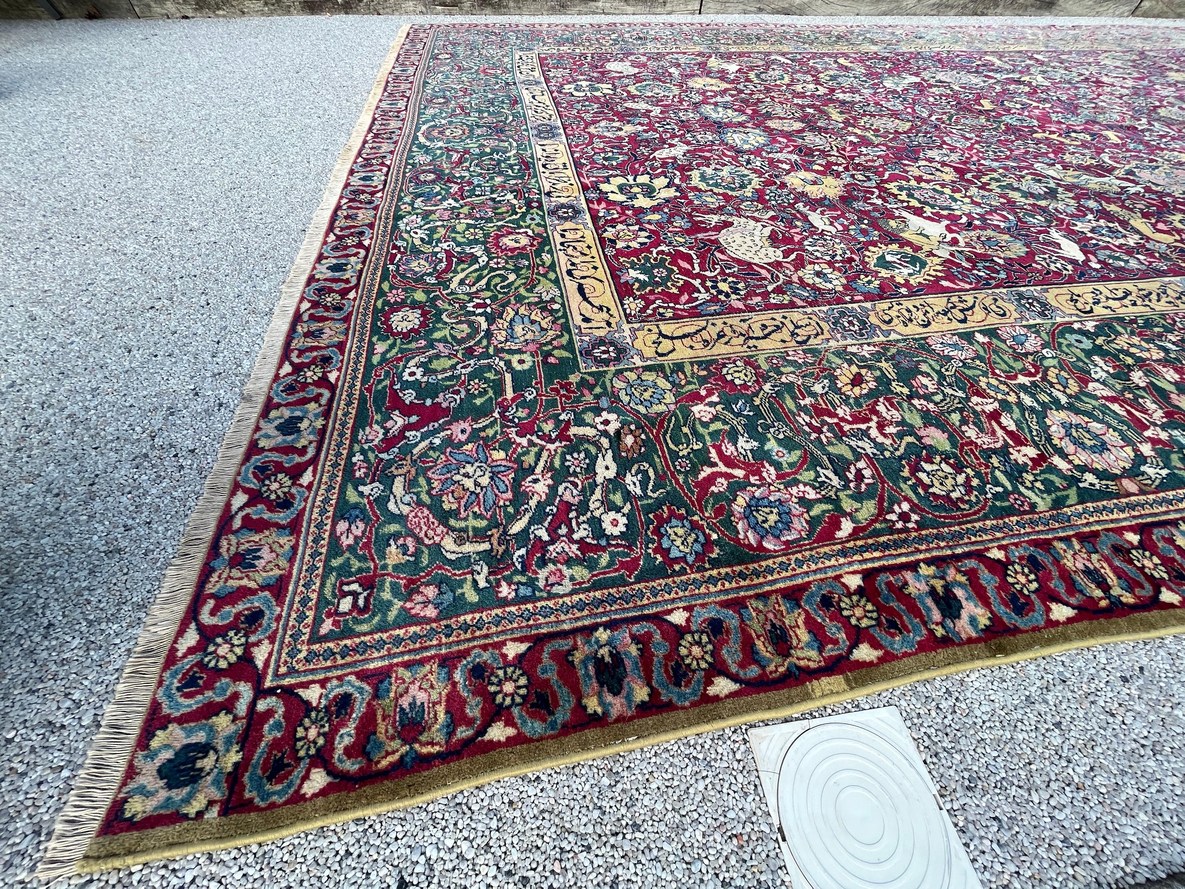 Wool Antique Tabriz Rug For Sale