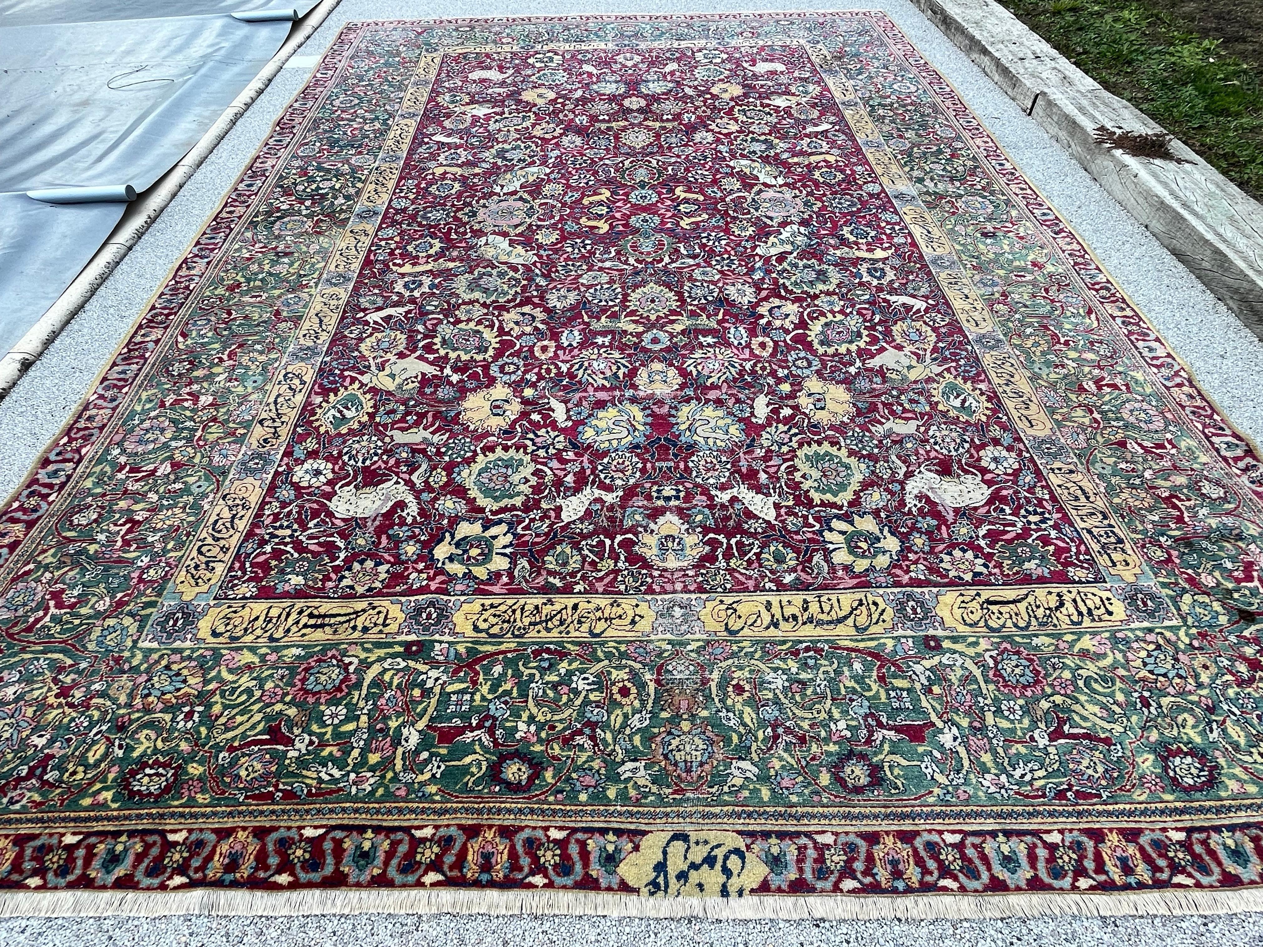 Antique Tabriz Rug For Sale 2