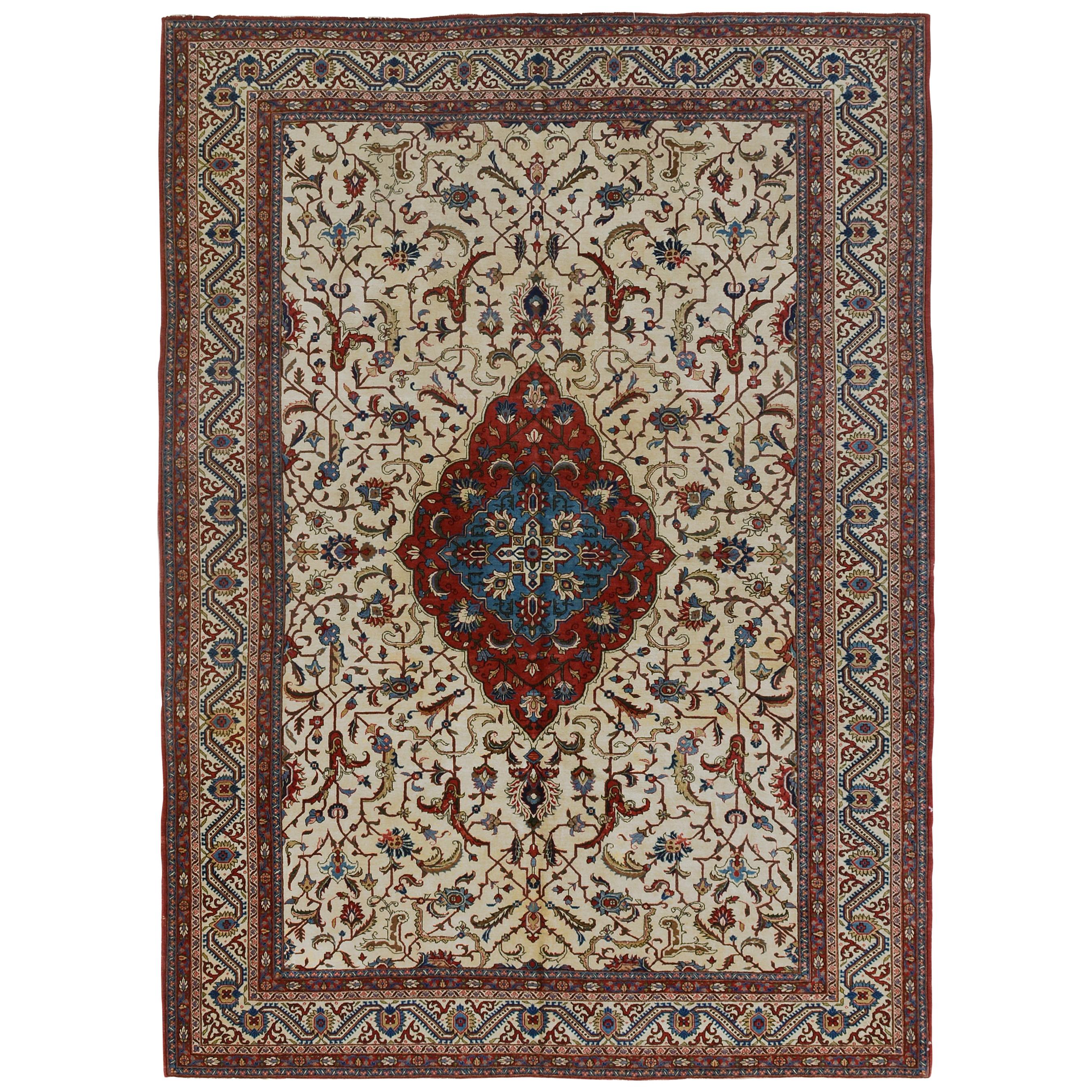 Tapis antique de Tabriz en vente