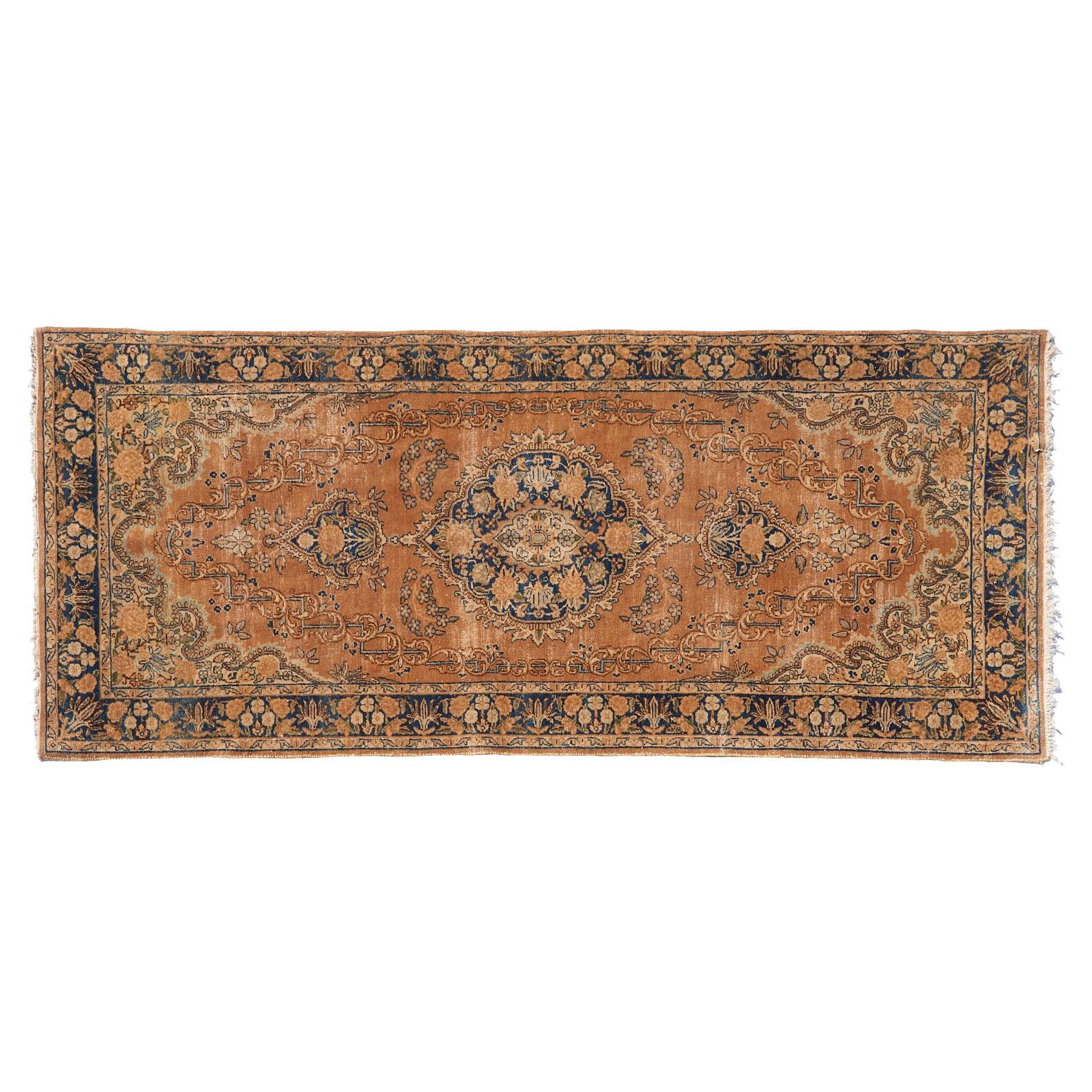 Antique Tabriz-Style Rug in Natural Tones For Sale