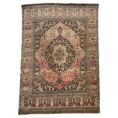 Antique Tabriz rug in superb tones, 100% wool, West Asia 1920s