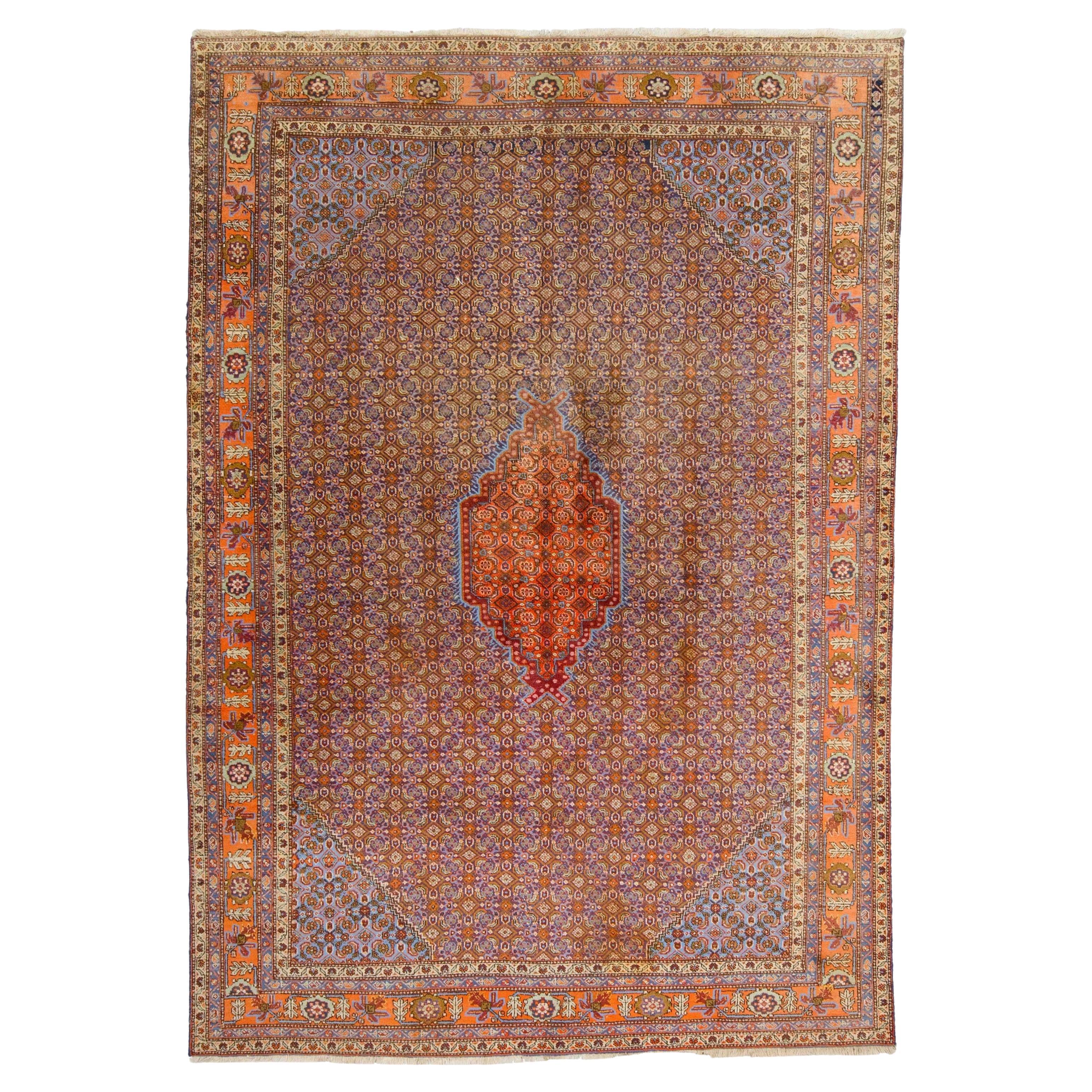 Antique Tabriz Rug - Late of 19th Century Azerbaijan Tabriz Rug, Antique Carpet