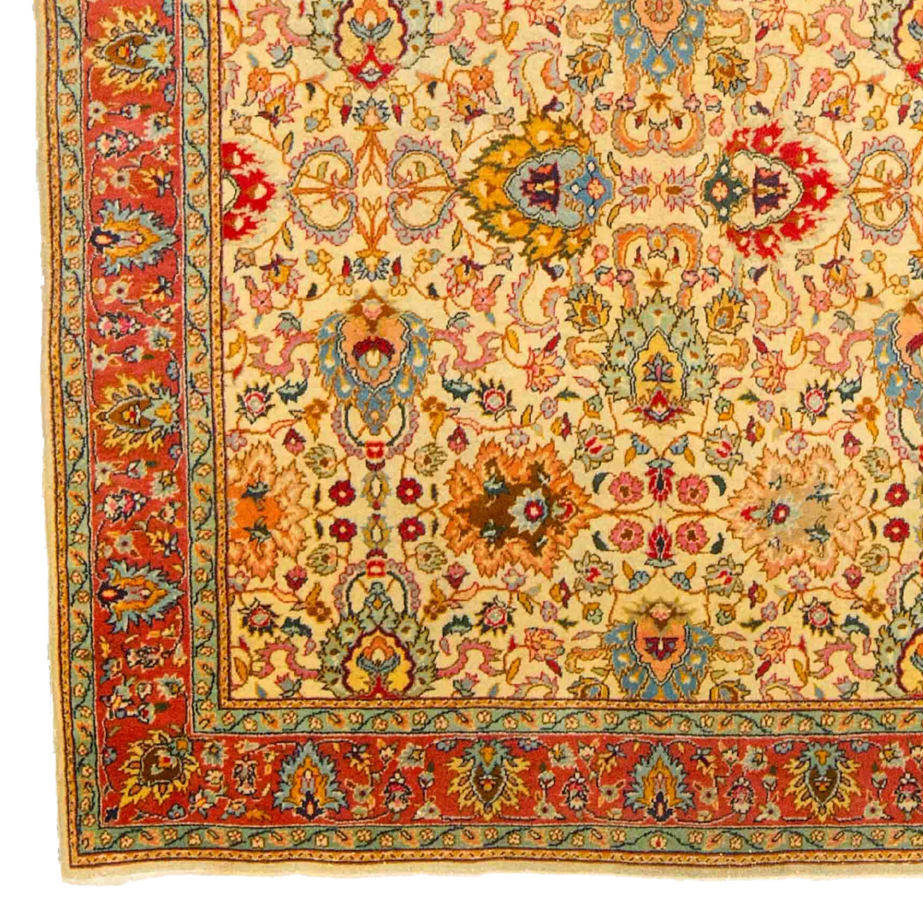 Antique Tabriz Rug 150x250 cm (4,92 x 8,20 ft) Late of 19th Century Azerbaijan Tabriz Rug

From the mid-19th century, there was a revival in commercial carpet production in Azerbaijan, and Tabriz became one of the country's most important centers