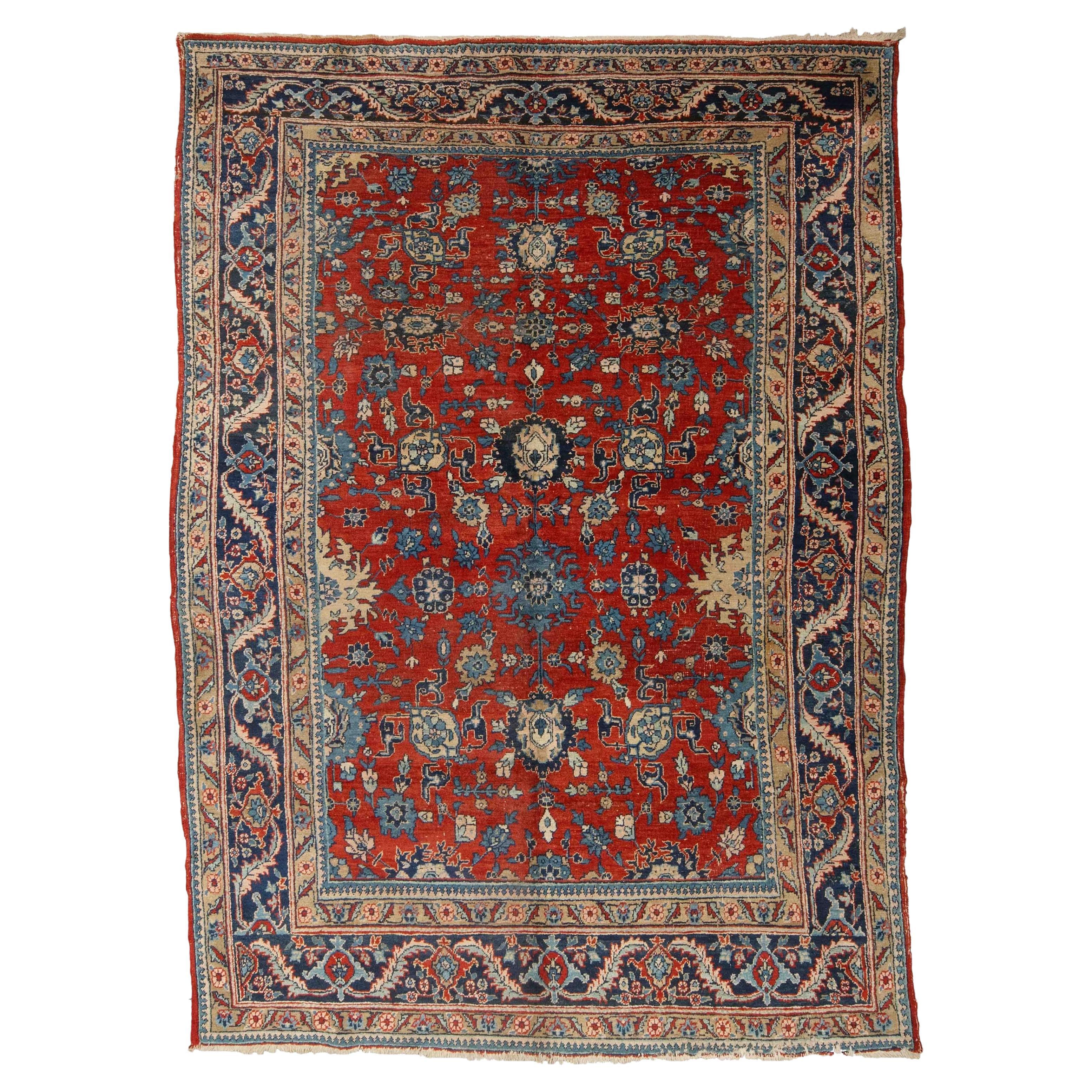 Antiker Täbris-Teppich - Täbris-Teppich aus dem späten 19. Jahrhundert, antiker Tebriz-Teppich