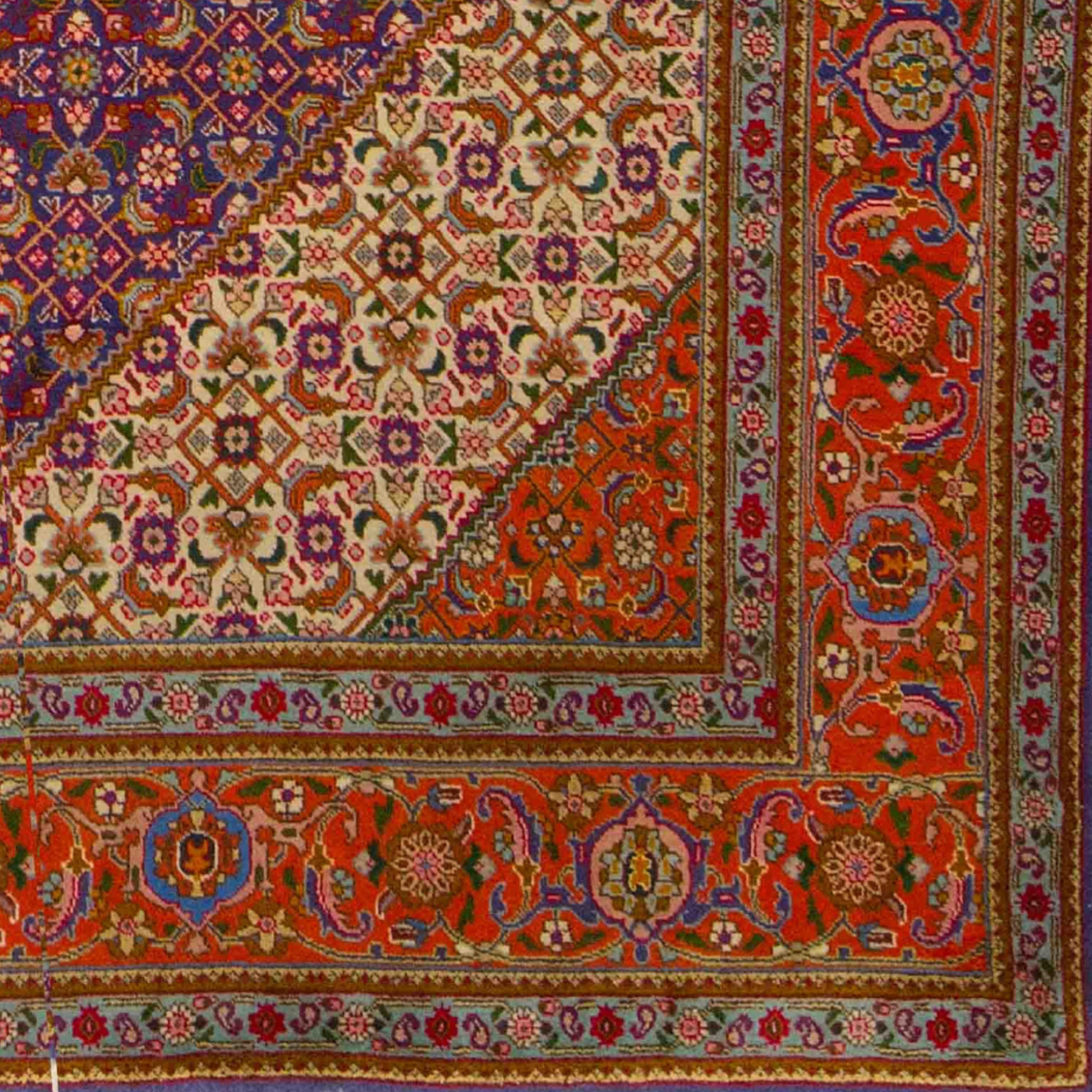 18th Century Antique Tabriz Rug - Late of 19th Century Tebriz Rug, Antique Tabriz Rug