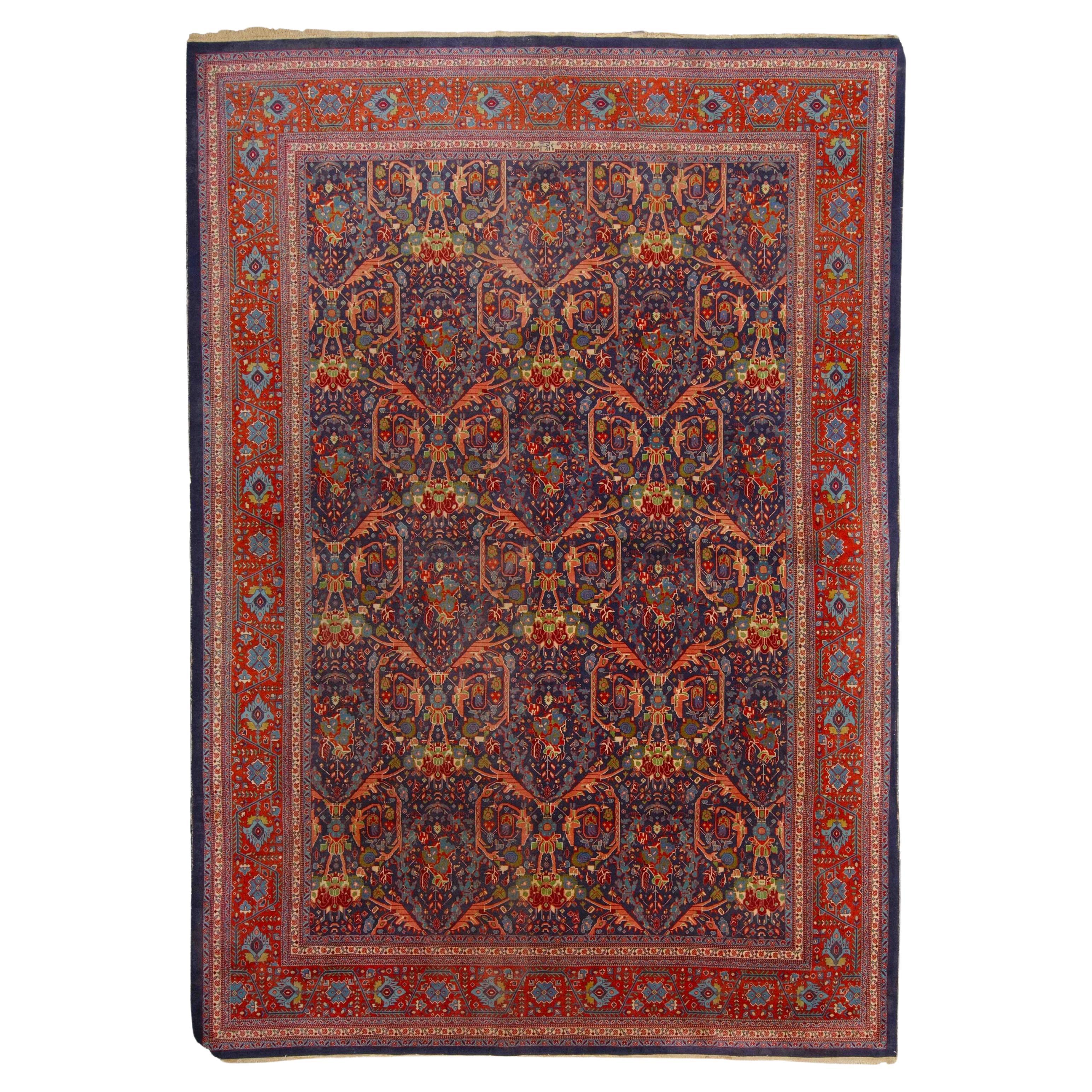 Antiker Täbris-Teppich - Tebris-Teppich aus dem späten 19. Jahrhundert, Antiker Täbris-Teppich