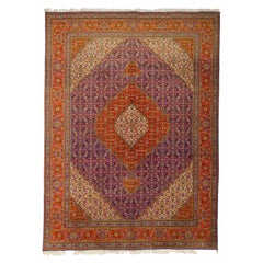 Antique Tabriz Rug - Late of 19th Century Tebriz Rug, Antique Tabriz Rug