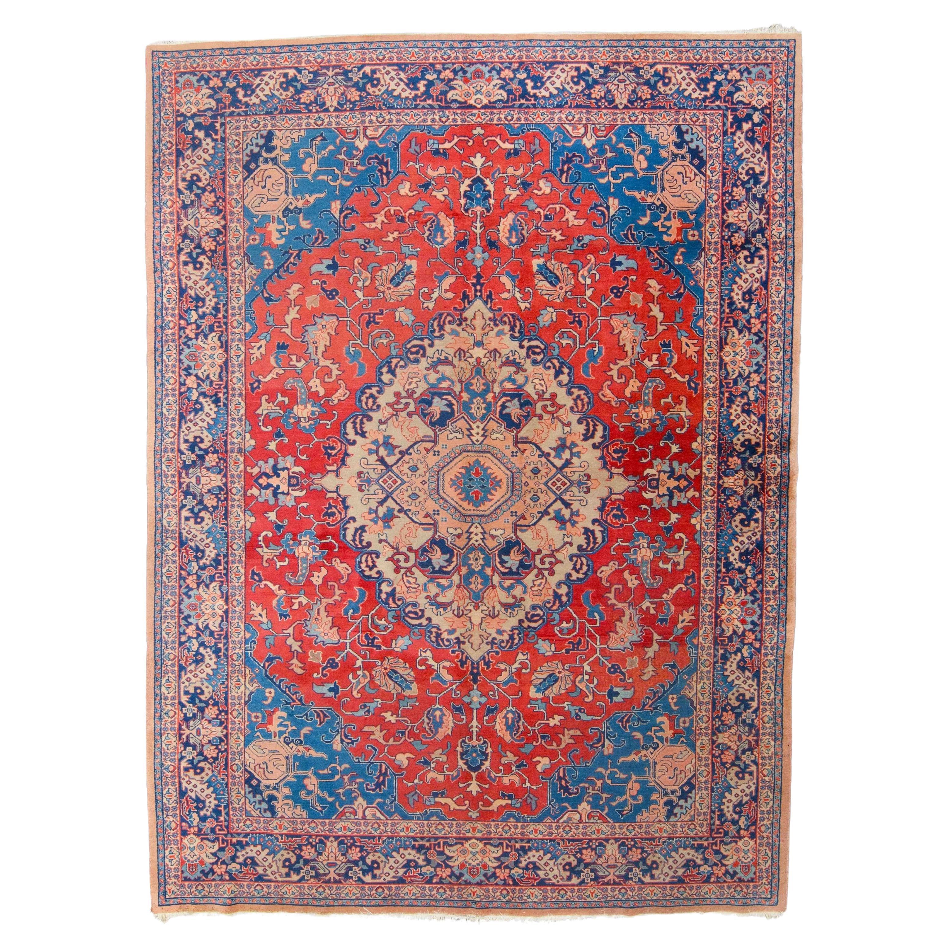 Antique Tabriz Rug - Late of 19th Century Tebriz Rug in Good Condition For Sale