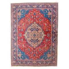 Antique Tabriz Rug - Late of 19th Century Tebriz Rug in Good Condition