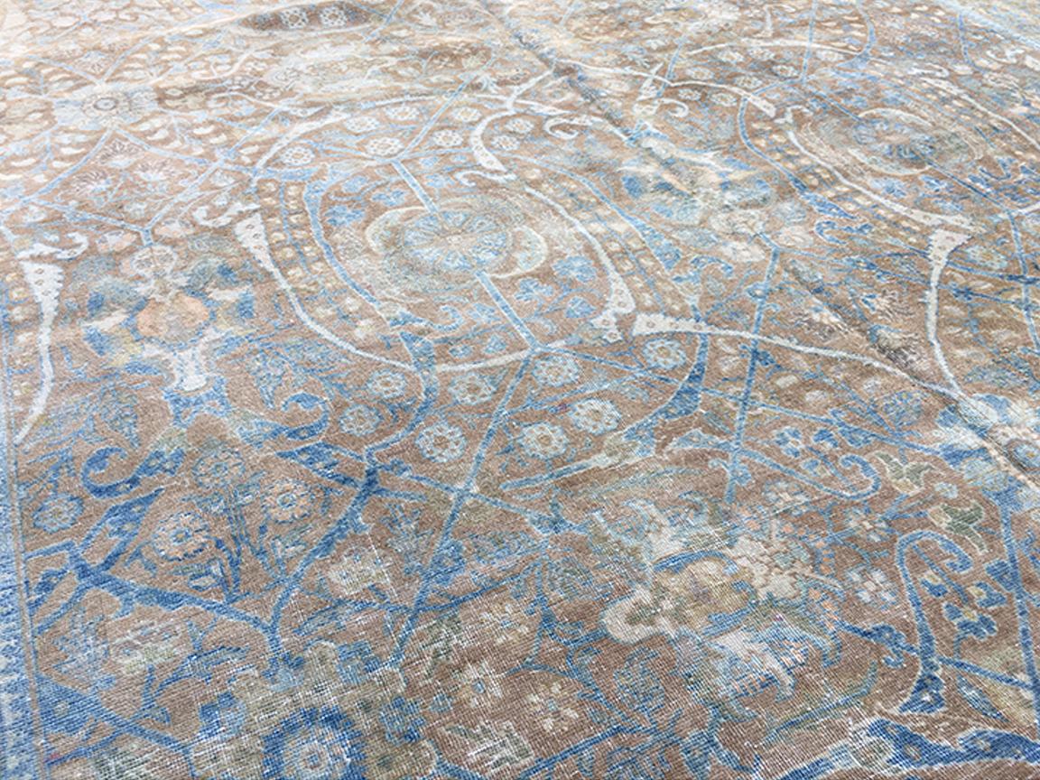 Antique Tabriz Rug  Persian Rugs Circa Date 1900 For Sale 1