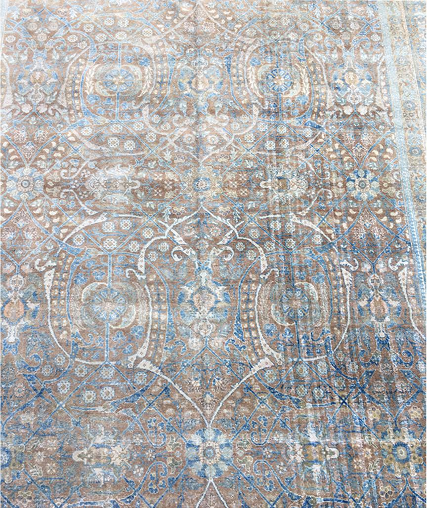 Antique Tabriz Rug  Persian Rugs Circa Date 1900 For Sale 3