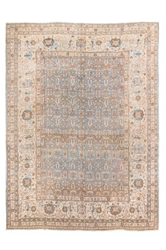Antique Tabriz Rug with A Gol Hennai Lattice Design