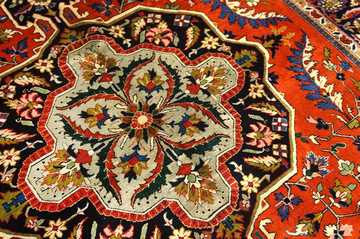 Persian Antique Tabriz, Silk Rug 4' 7