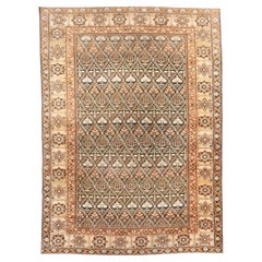 Antique Tabriz Style Rug with Lattice Herati Field