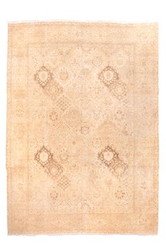 Antique Tabriz with Light Straw Palette