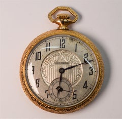 Antique Tacy Watch Company Admiral Display Back Pocket Watch, Circa 1920