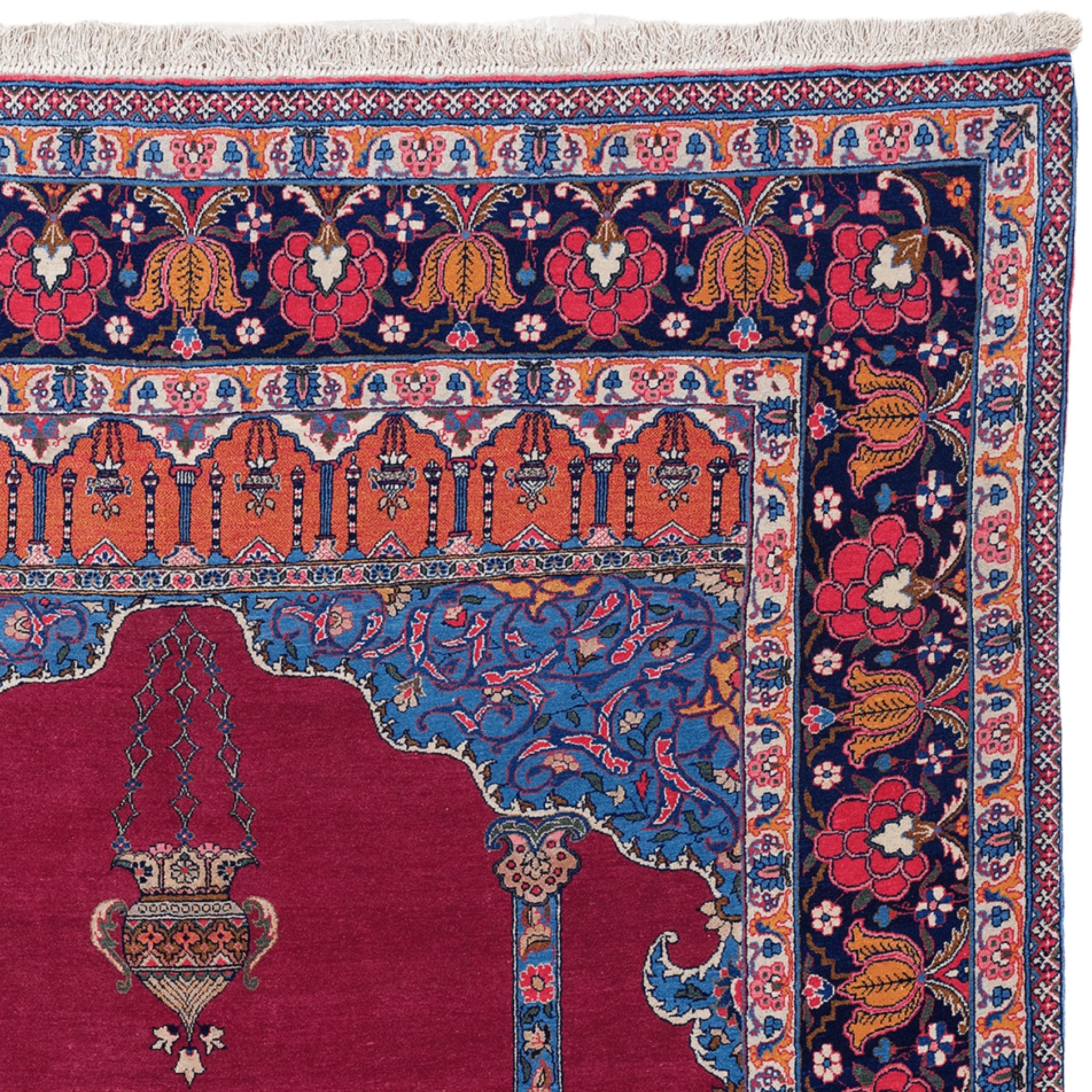 Antiker Tahran Gebetsteppich (Handgeknüpft)