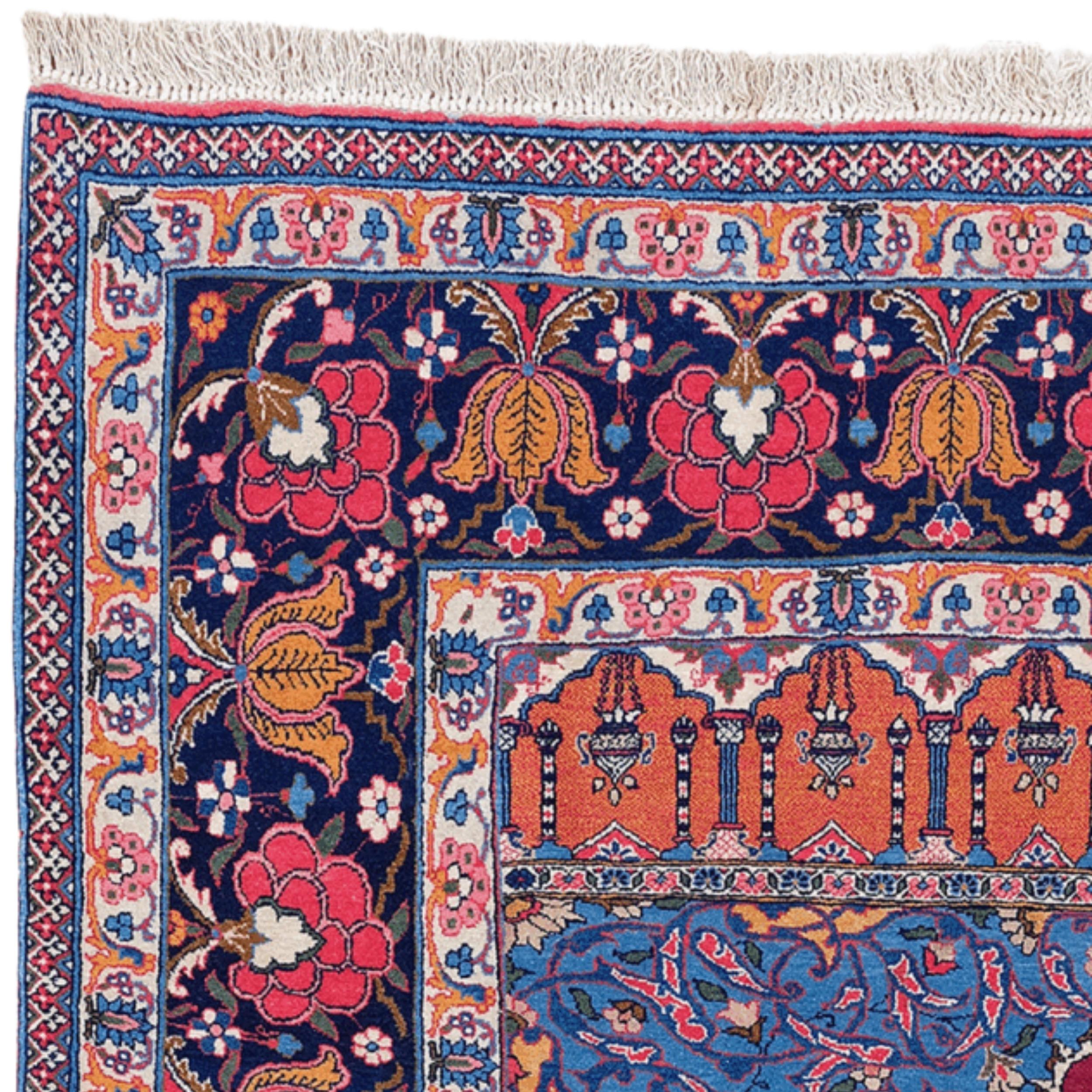 Antiker Tahran Gebetsteppich (19. Jahrhundert)