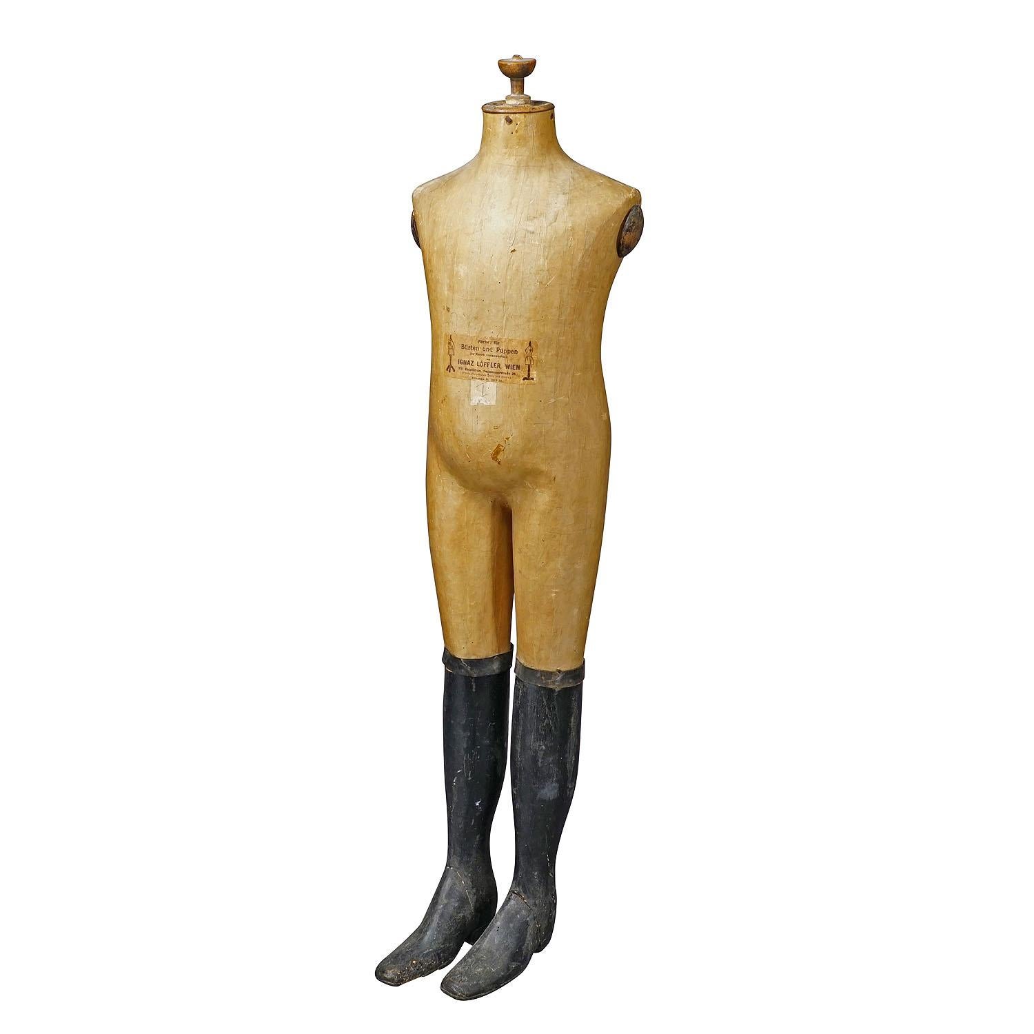 Antique Tailor's Mannequin for Children, Vienna 19th Century

An antique late 19th century children tailor's mannequin made by Ignatz Loeffler, Vienna. Made of paper, fabric and wood. Good unrestored condition.

artfour is an owner-managed trading