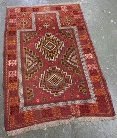 Antique Taimani Baluch Prayer Rug Of Unusual Design, Circa 1900/20