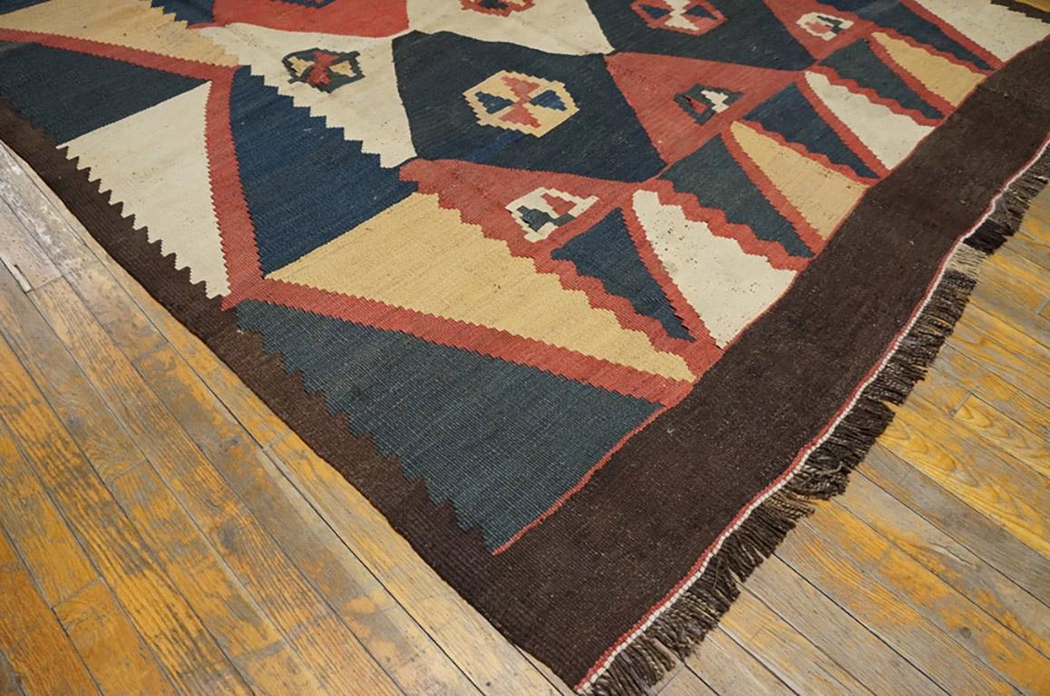 Tajikistani Early 20th Century Central Asian Tajik Flat-Weave ( 6'8