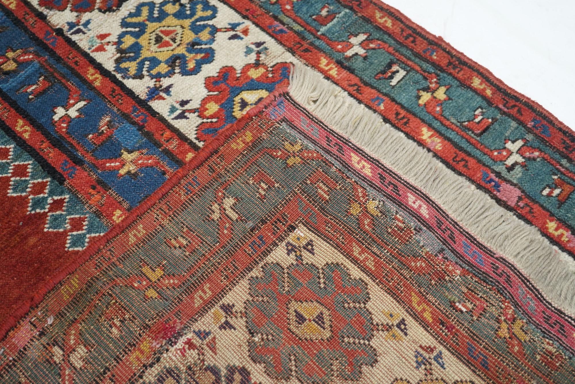 Antiker kaukasischer Talish-Teppich im Angebot 4