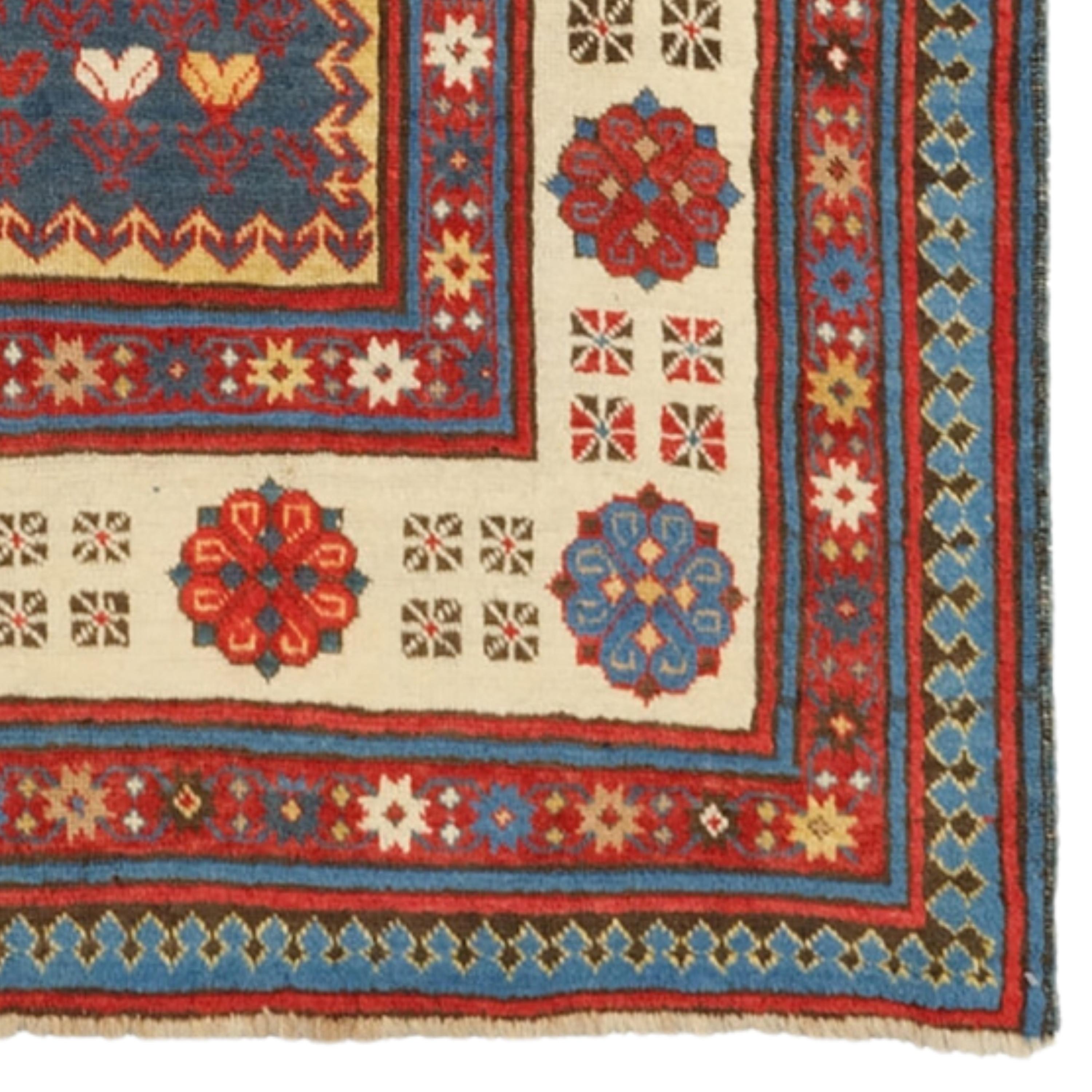 Wool Antique Talish Rug - Late of 19th Century Talish Rug, Caucasus Rug, Antique Rug For Sale