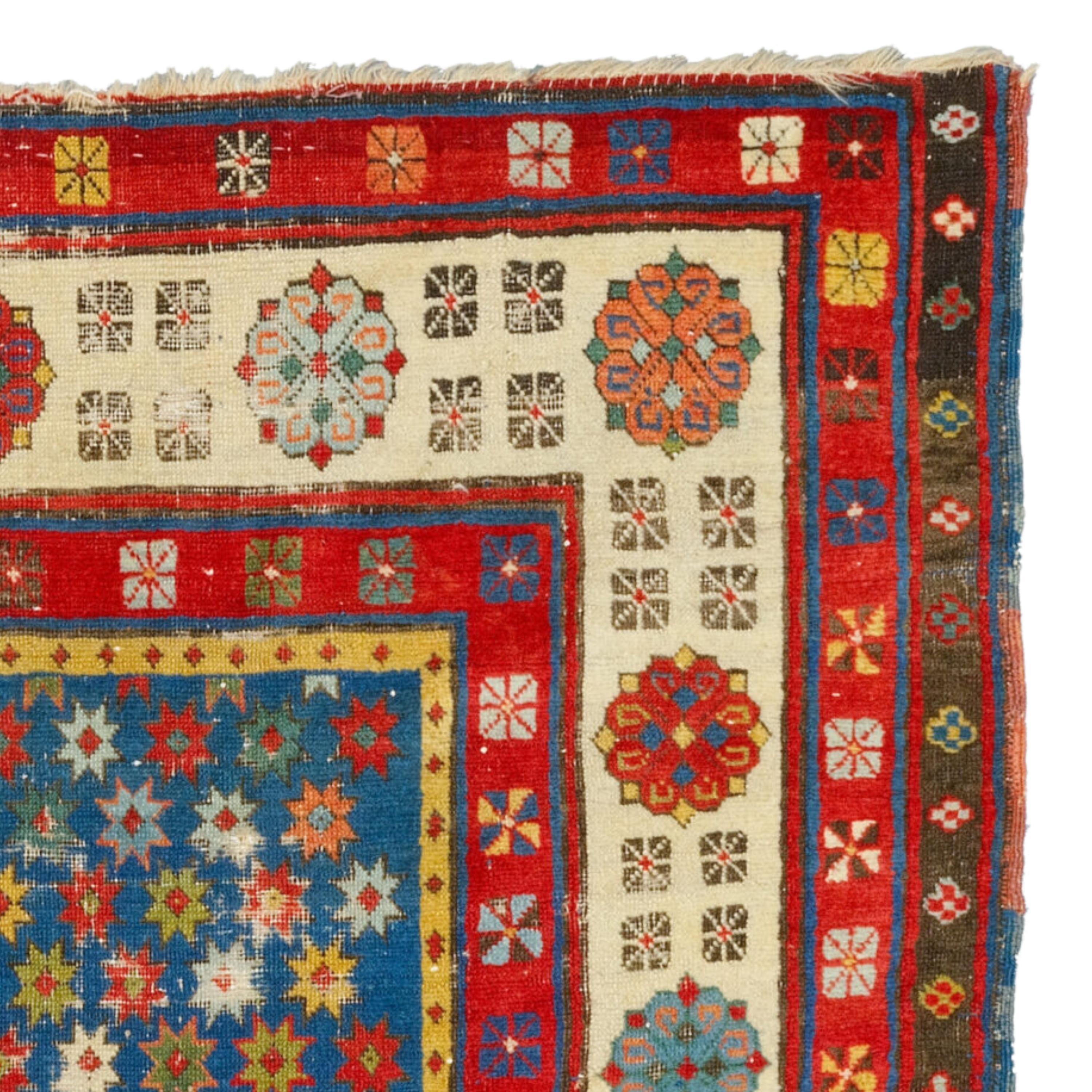 Wool Antique Talish Rug - Late Of The 19th Century Caucasian Talish Rug For Sale