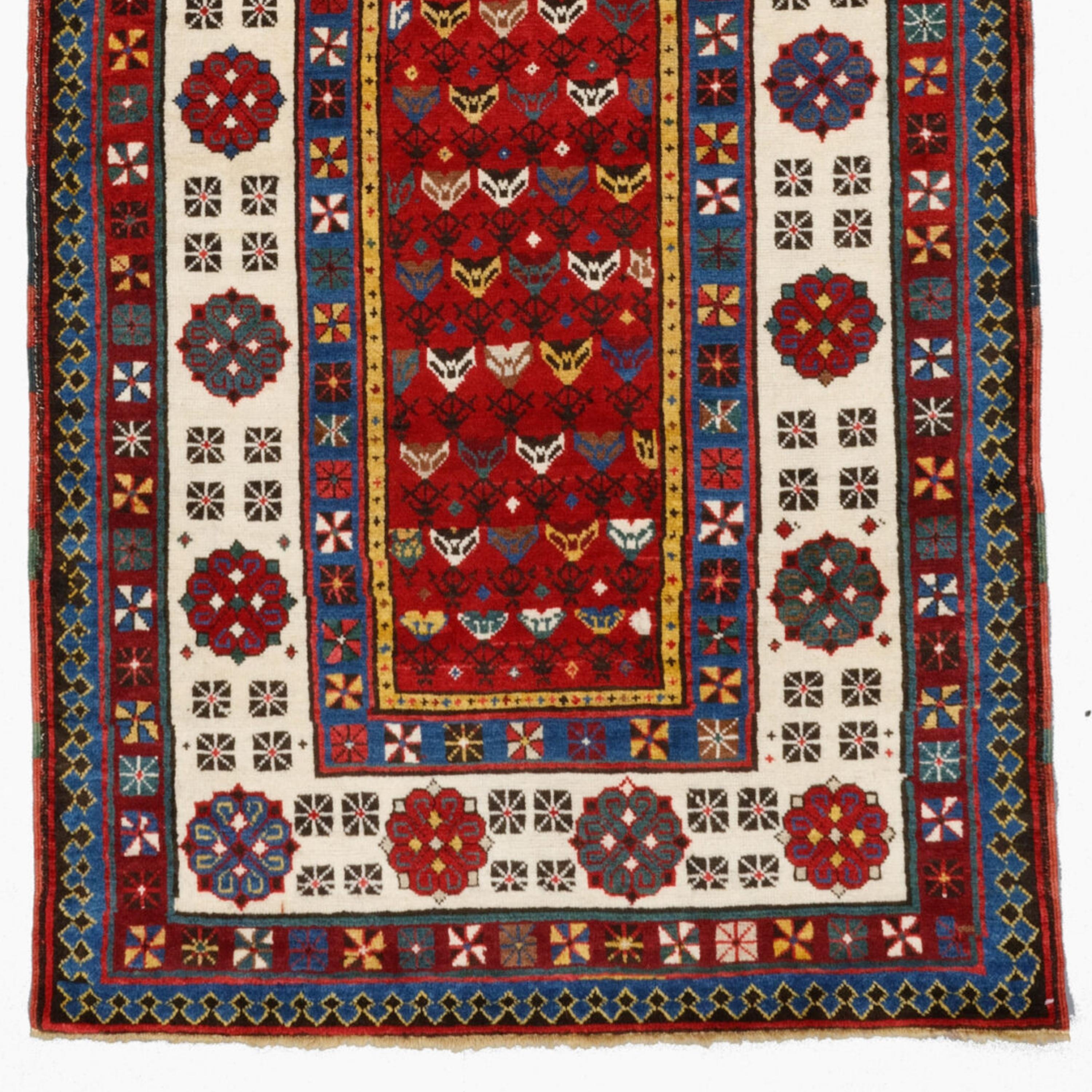 Antique Talish Rug
Late Of The 19th Century Caucasian Talish Rug
Size 100 x 230 cm (39,3x90,5 In)

Most Caucasian rugs are woven in regions of Kuba, Dagestan, Shirvan, Talish and Baku in the East, and Ghanjeh, Kazak, and Karabagh in the southwest