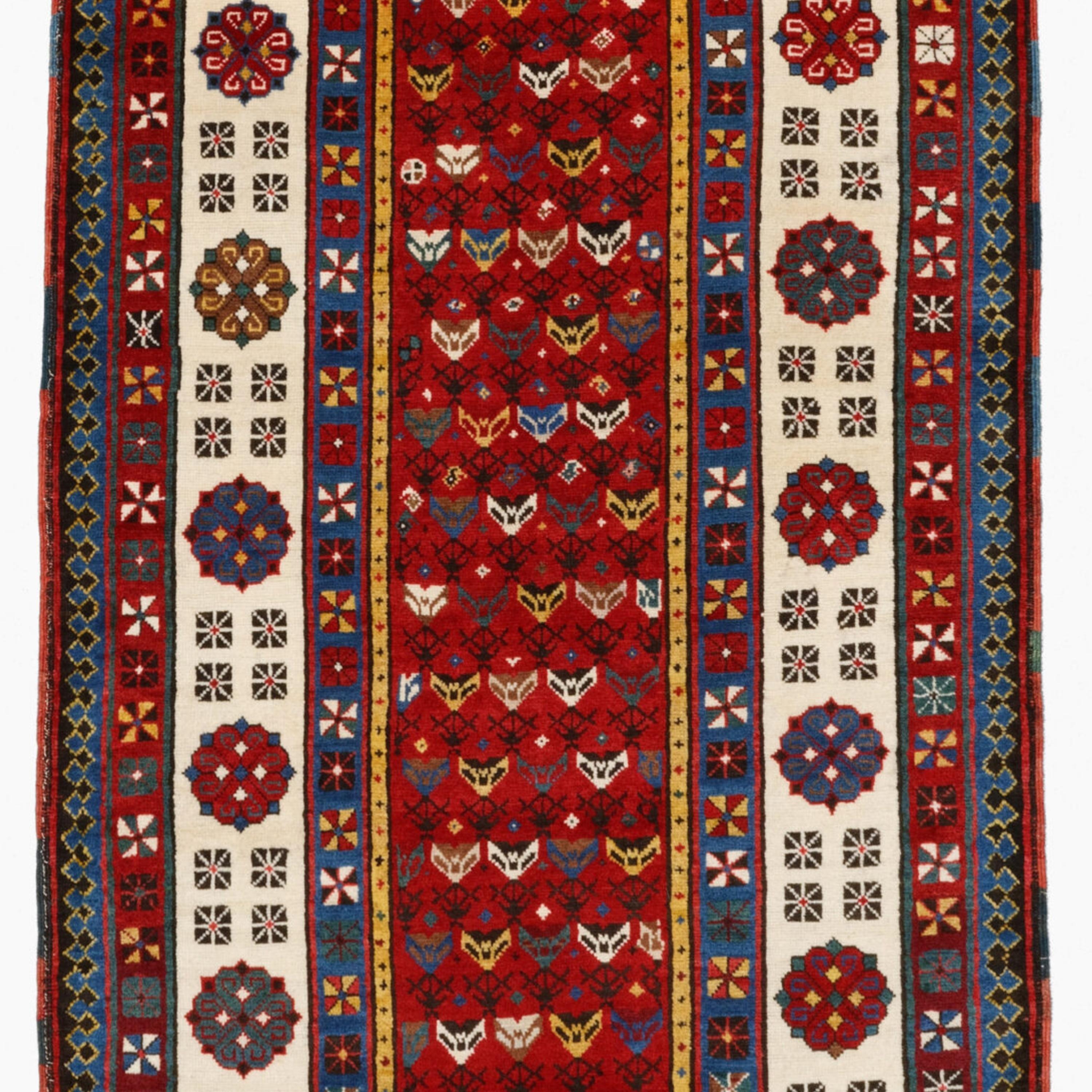 Antique Talish Rug - Late Of The 19th Century Talish Rug, Caucasian Rug In Good Condition For Sale In Sultanahmet, 34
