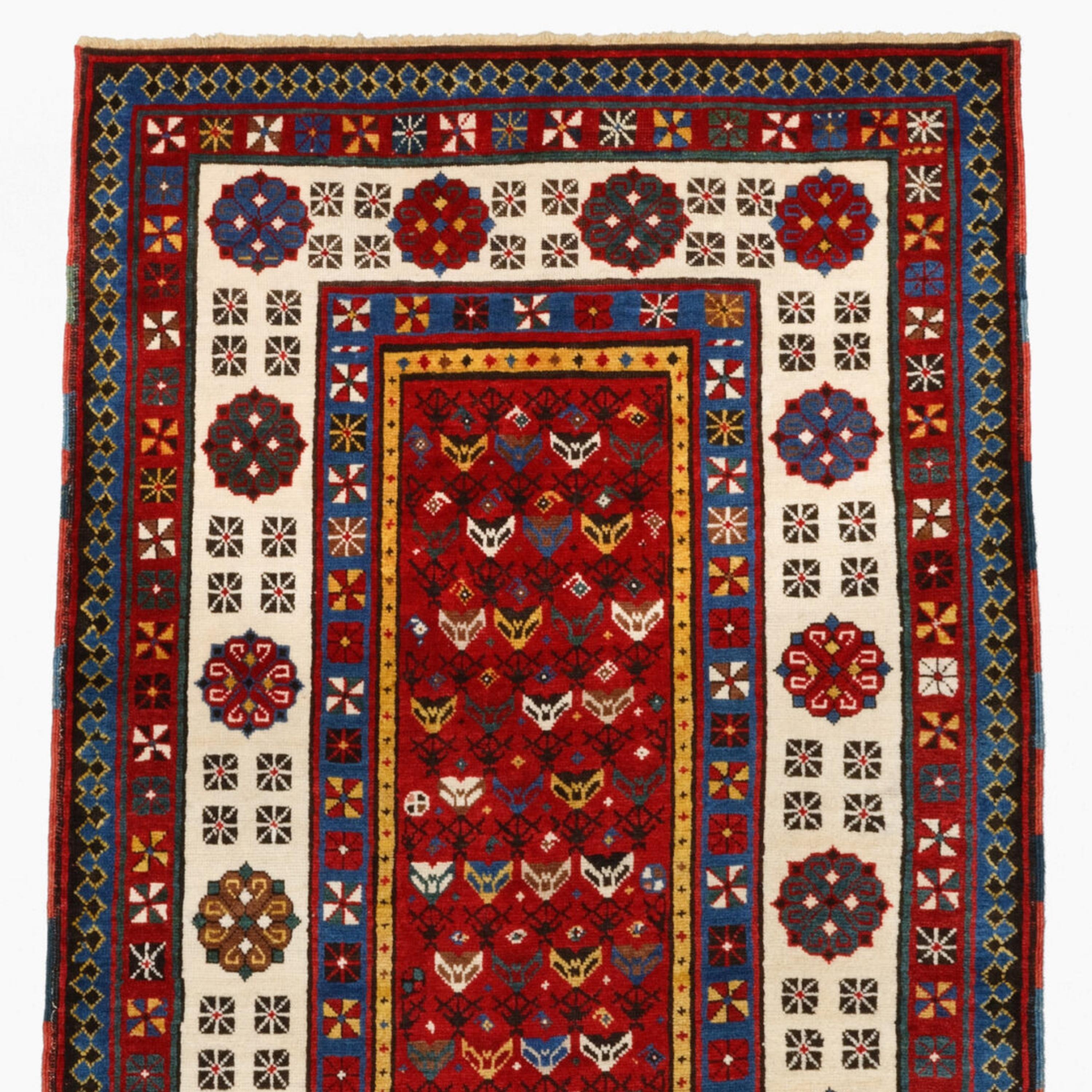 Wool Antique Talish Rug - Late Of The 19th Century Talish Rug, Caucasian Rug For Sale