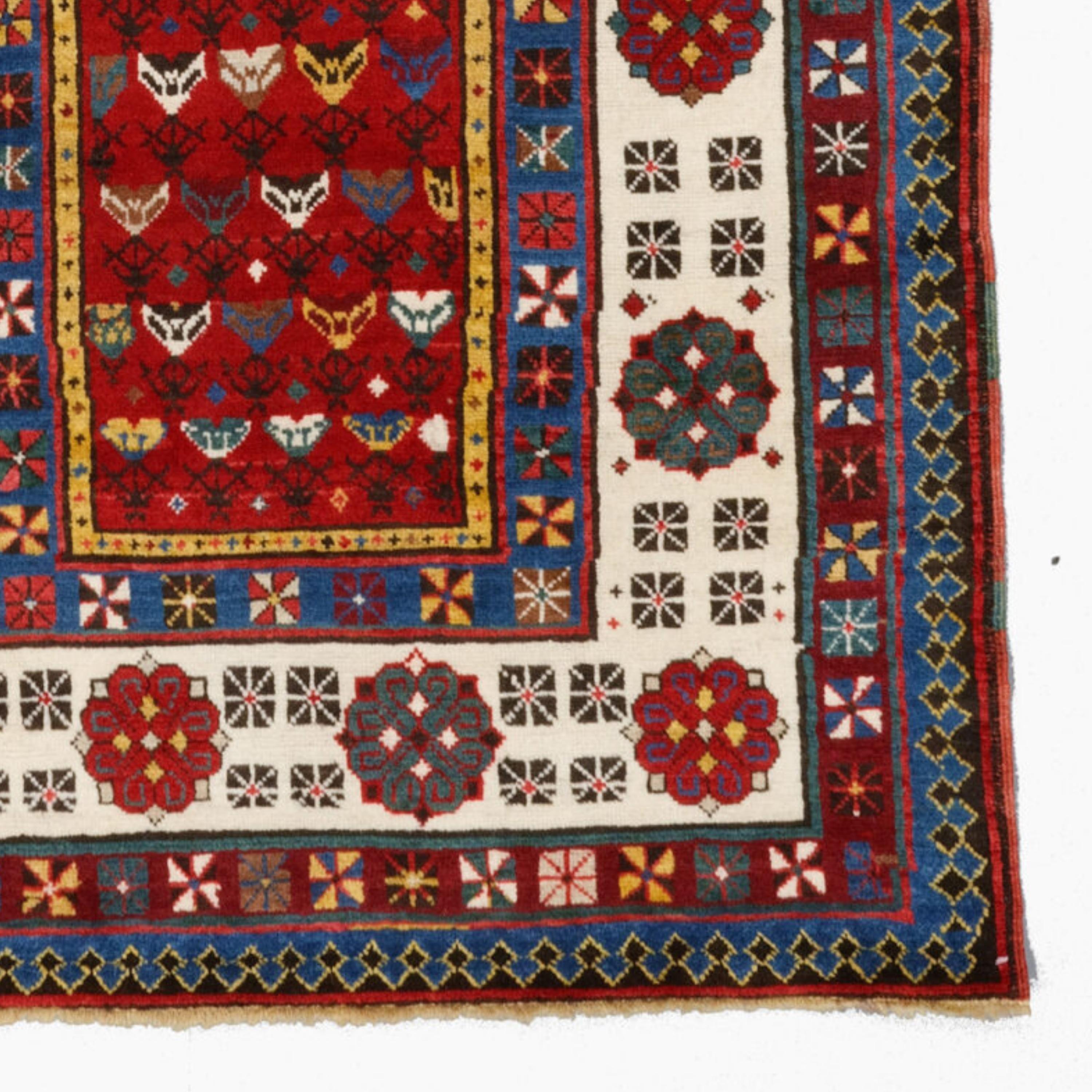 Antique Talish Rug - Late Of The 19th Century Talish Rug, Caucasian Rug For Sale 1