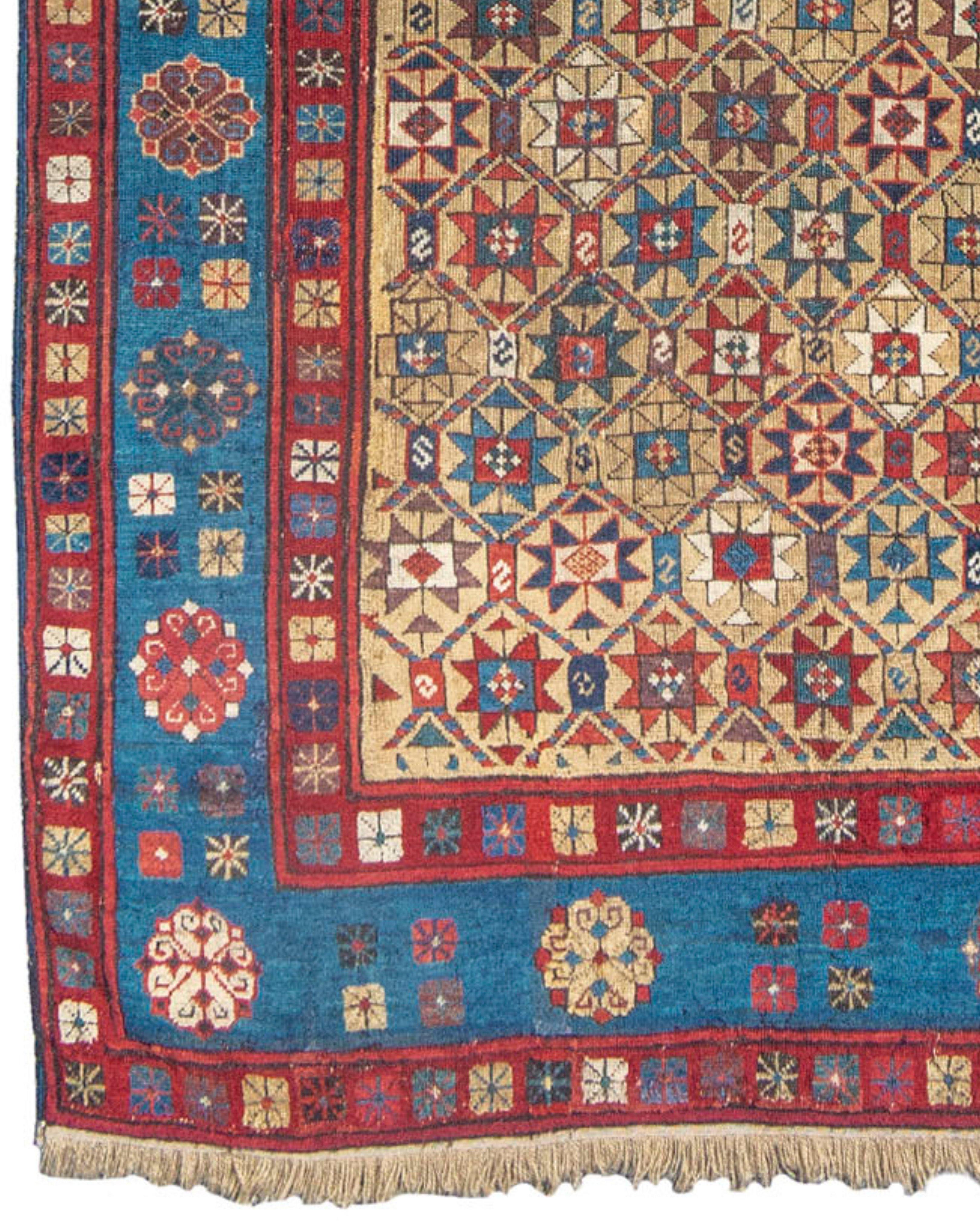 Hand-Knotted Antique Talish Runner Rug, Mid-19th Century For Sale