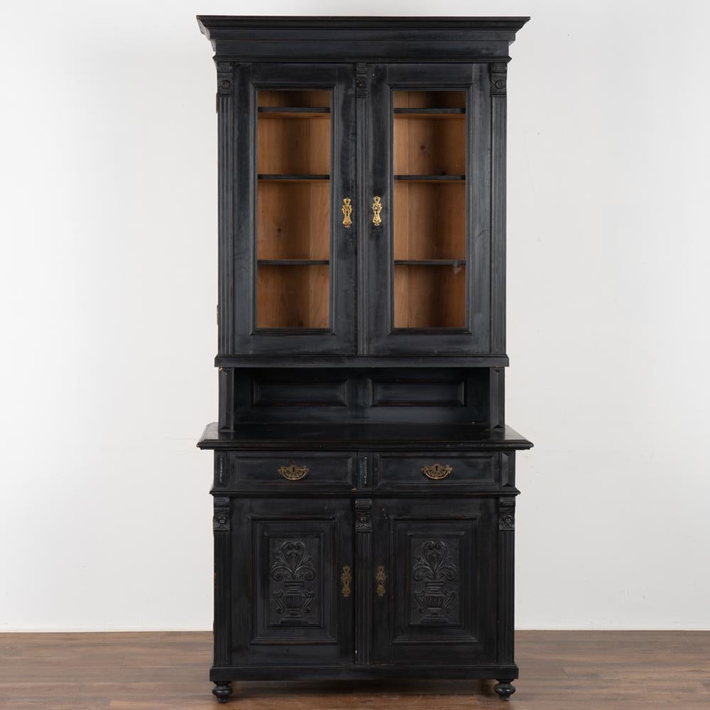china cabinet painted black