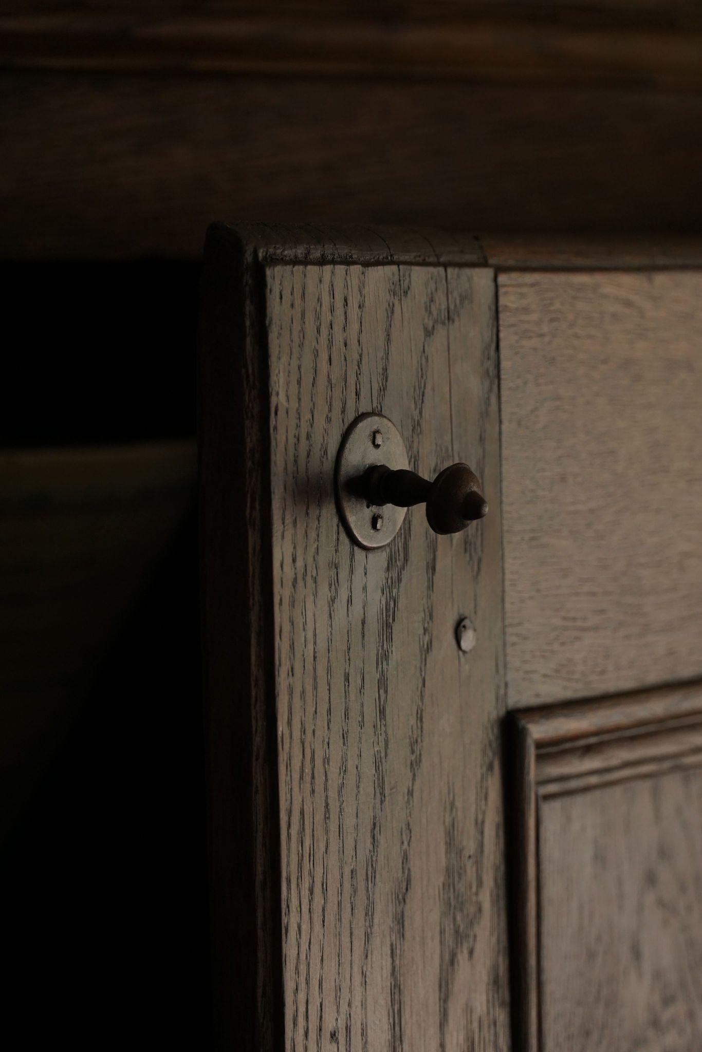 Antique Tall Oak Cabinet, Made by a French Cabinetmaker, Late 19th Century For Sale 7