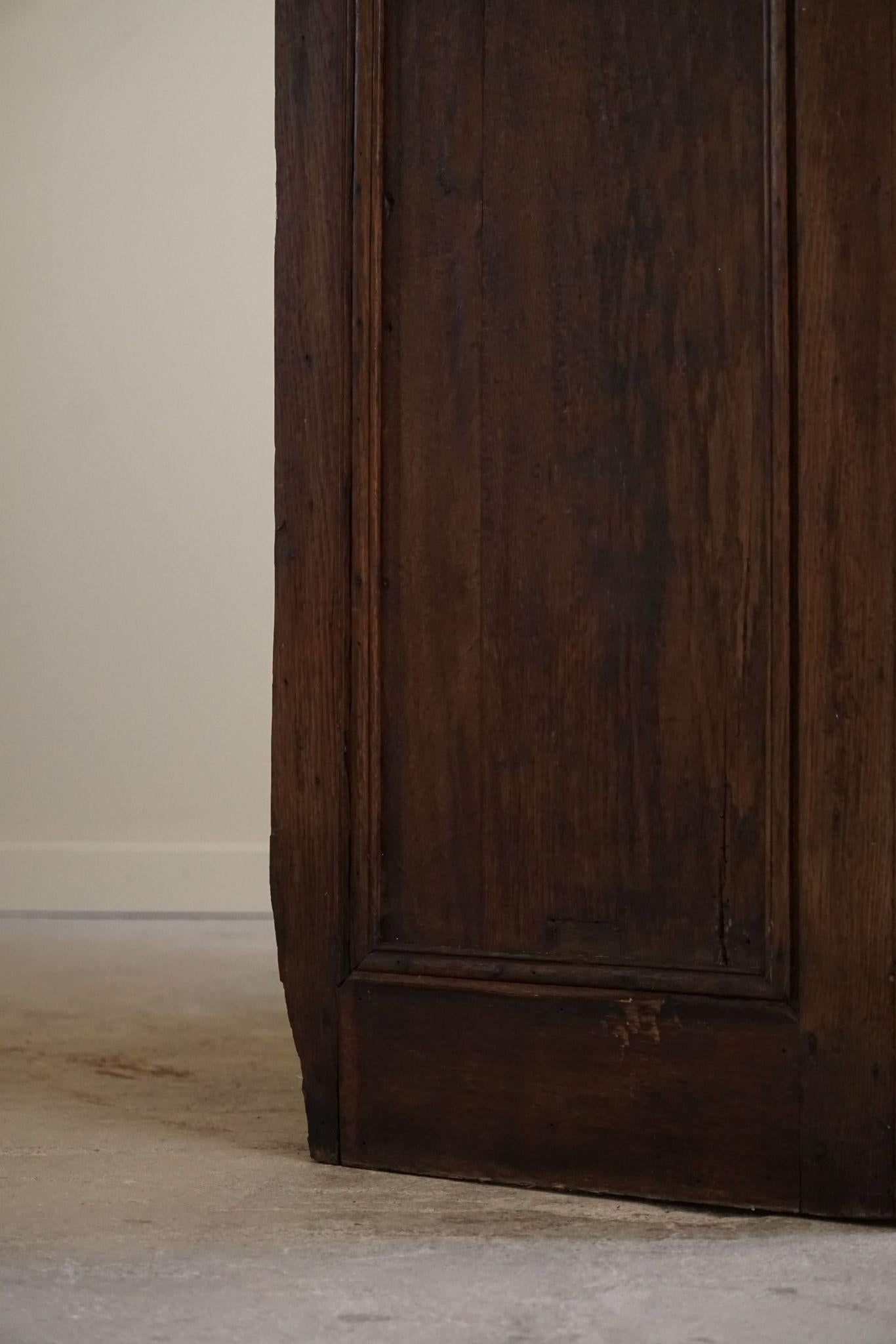 Antique Tall Oak Cabinet, Made by a French Cabinetmaker, Late 19th Century For Sale 10