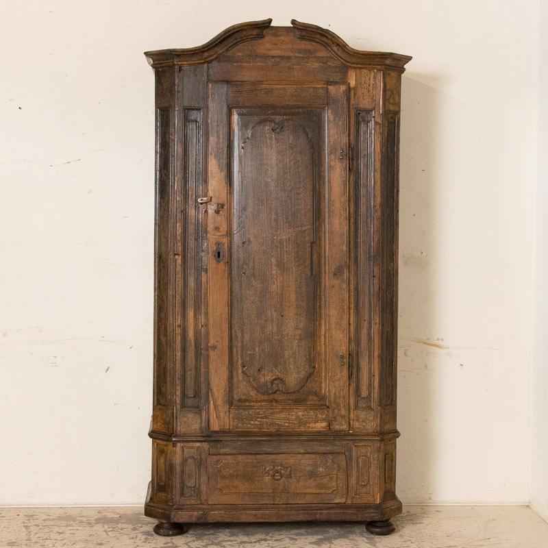 antique single door armoire