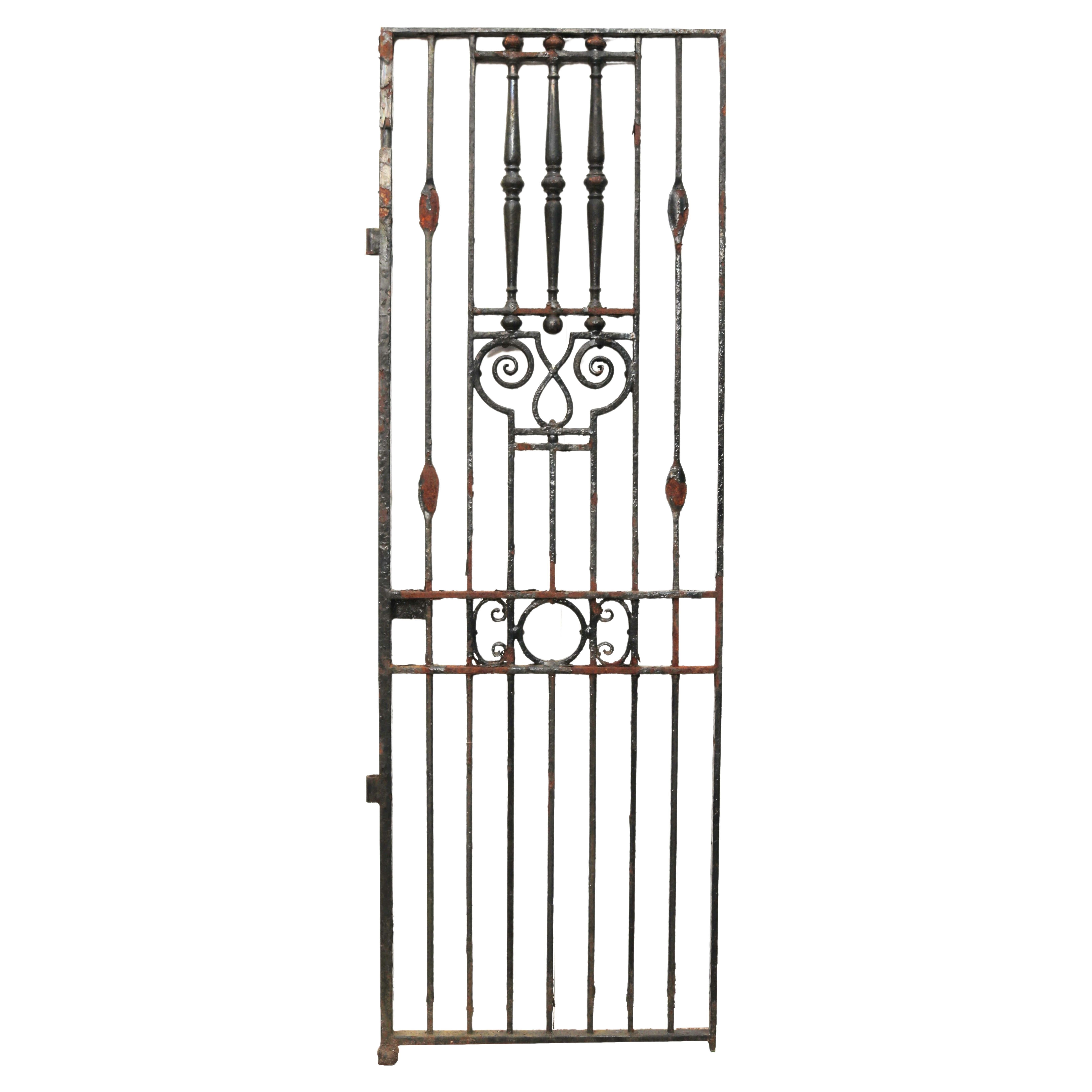 Antique Tall Wrought Iron Gate